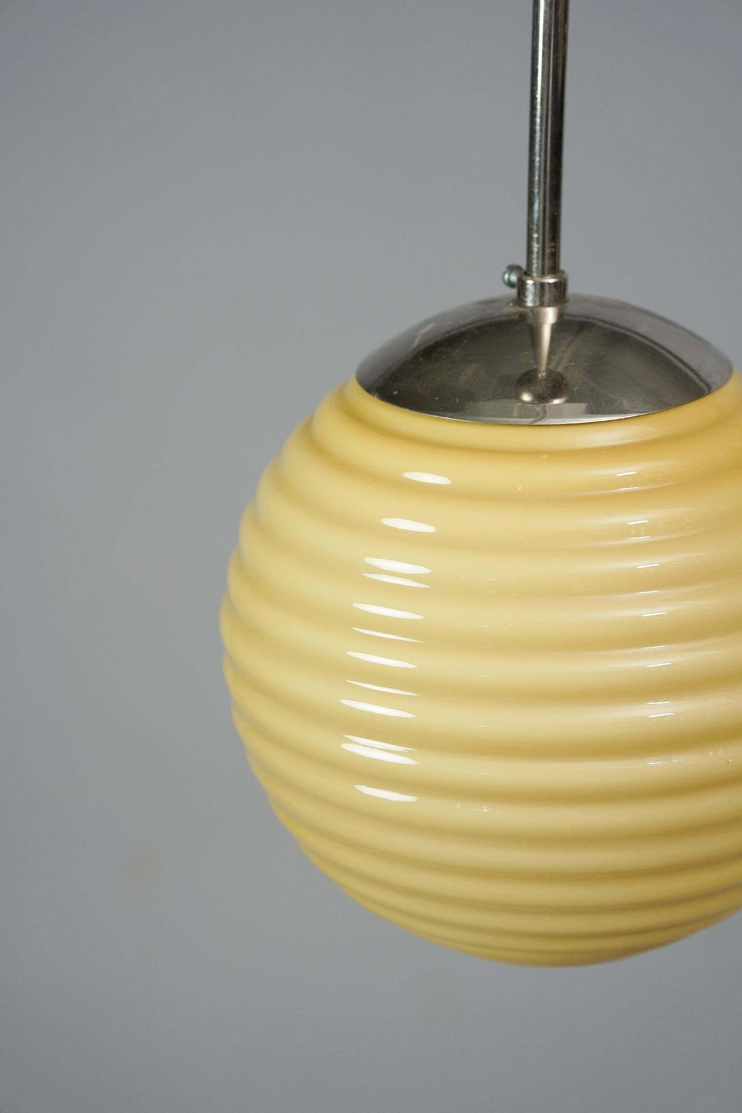 Paavo Tynell Glass Pendant Manufactured By Taito Oy, 1930s photo Lighting