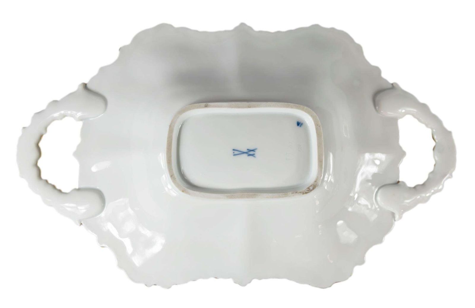 Meissen Porcelain Deep Cabinet Plate With Handles photo buy