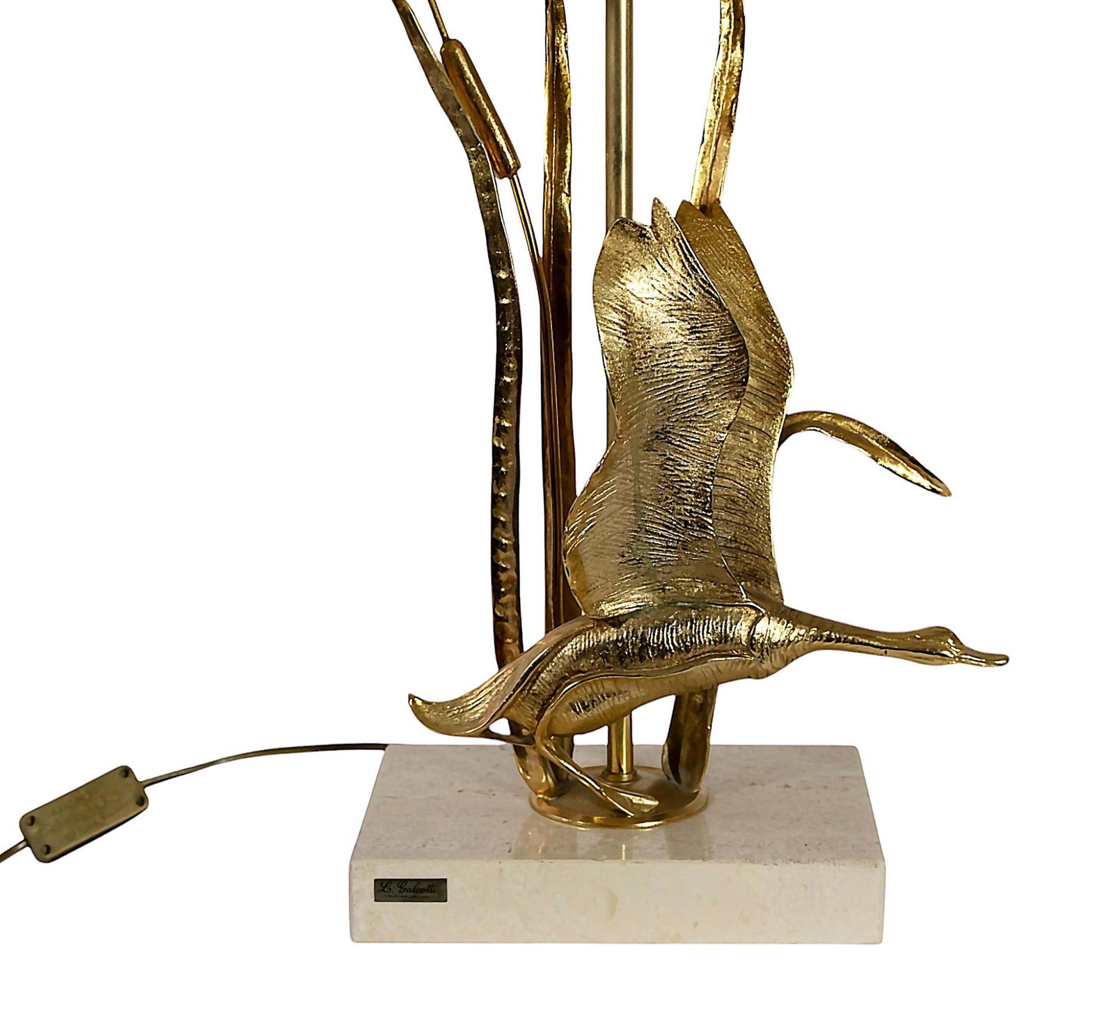 Pair Of Vintage Italian Table Lamps With Bird Figures By Lanciotto Galeotti photo 3059.0
