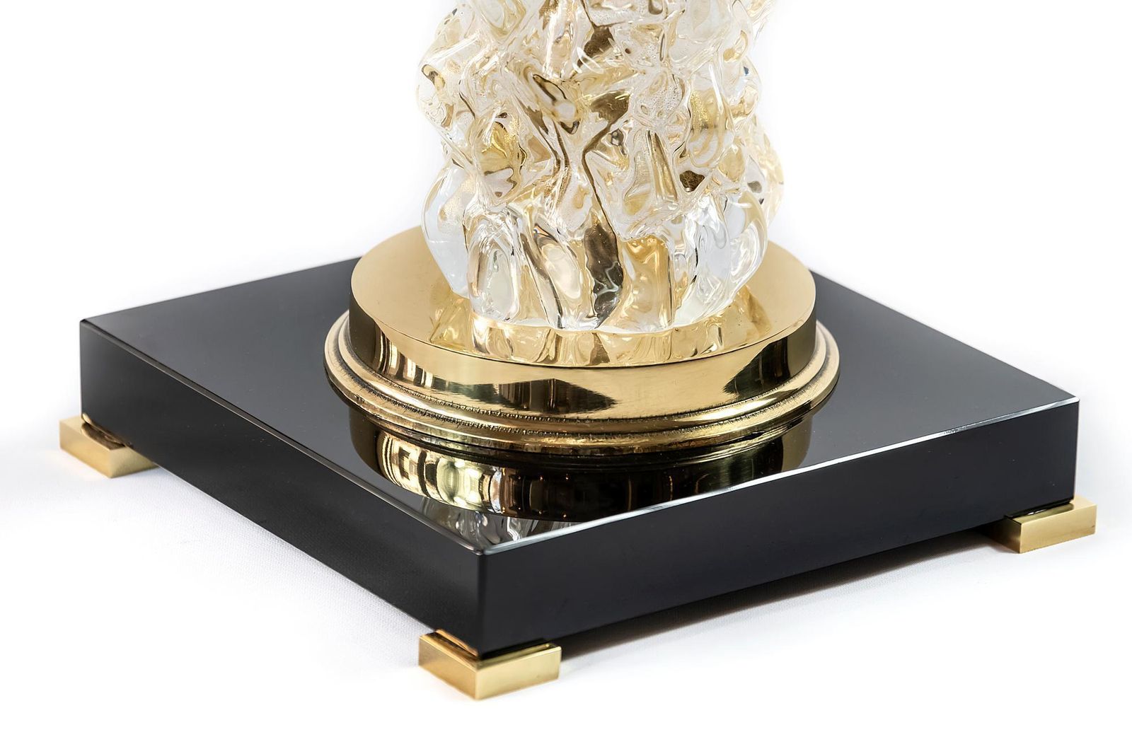 Pair Of Italian Table Lamps In Murano Glass photo Lighting