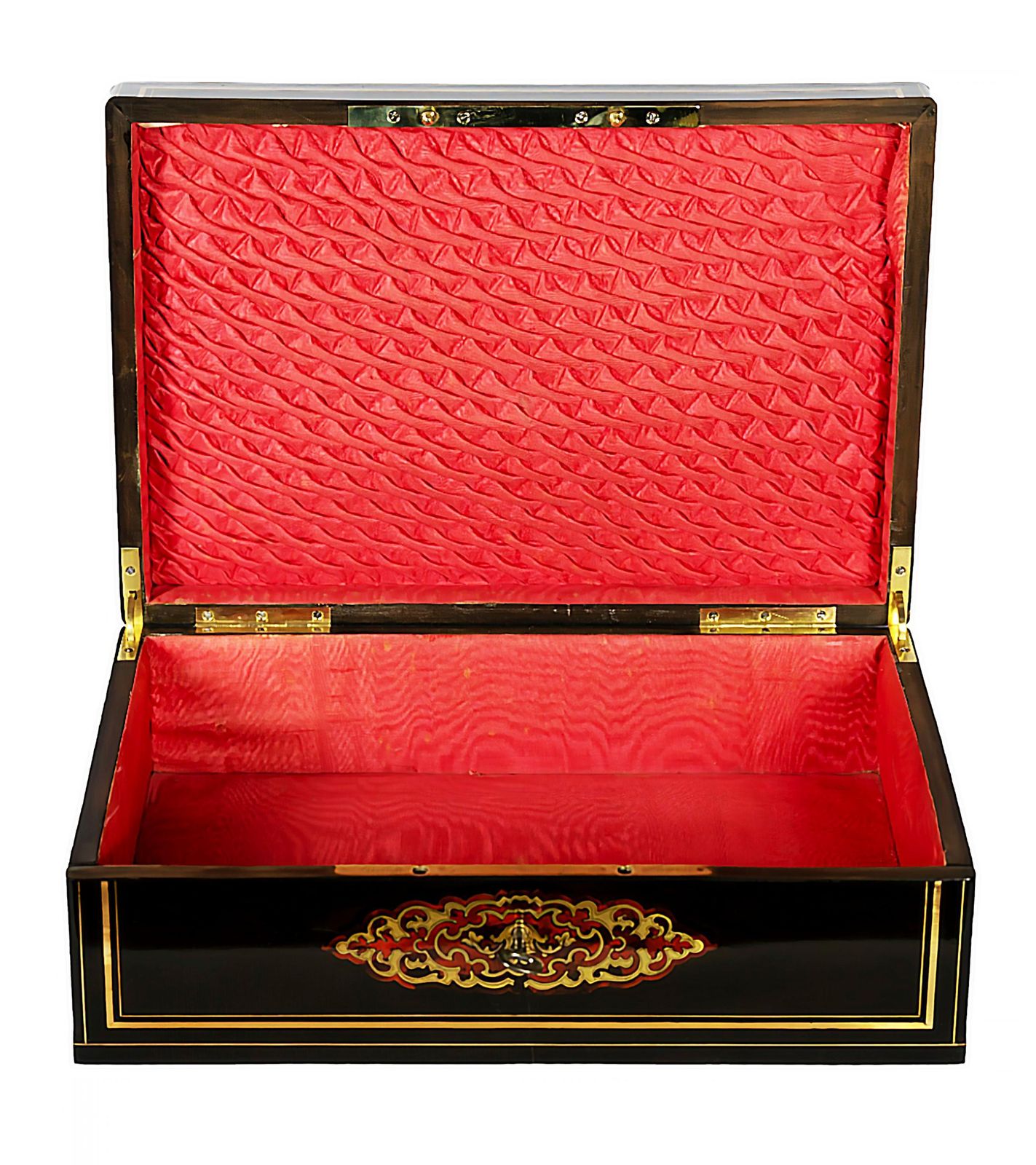 Large Antique French Boulle Napoleon III Marquetry Box photo Home Decor
