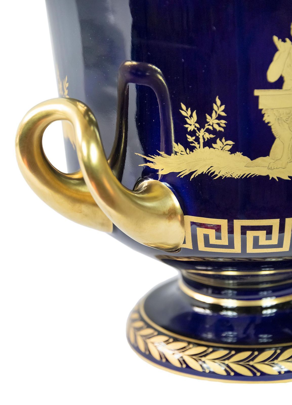 Large German Hutschenreuther Porcelain Empire Style Vase photo for sale