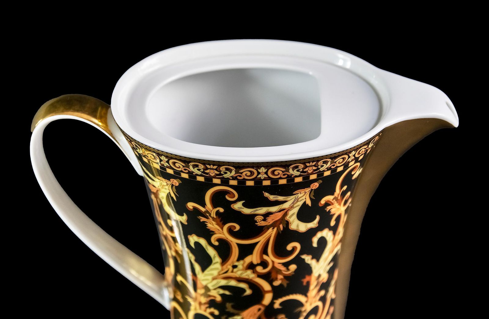 German Rosenthal Porcelain Coffee Pot Model Barocco By Versace photo 637.0