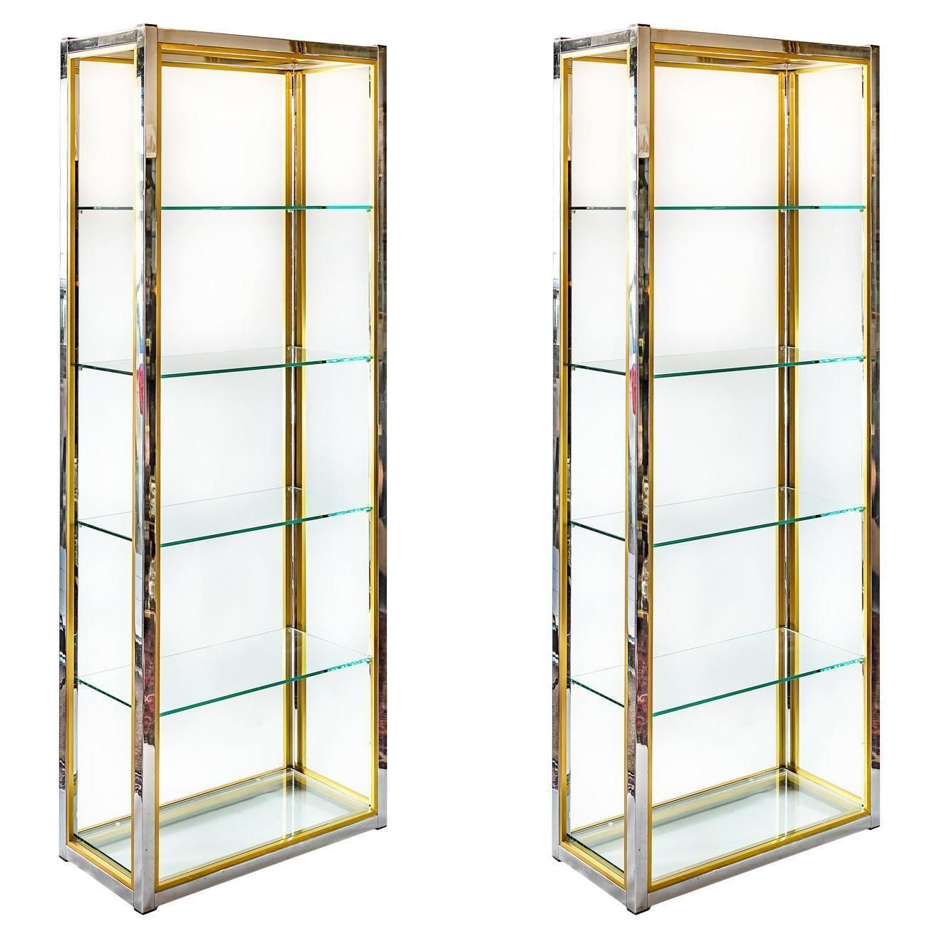 Pair Of Mid Century Italian Shelves By Renato Zevi, Circa 1970