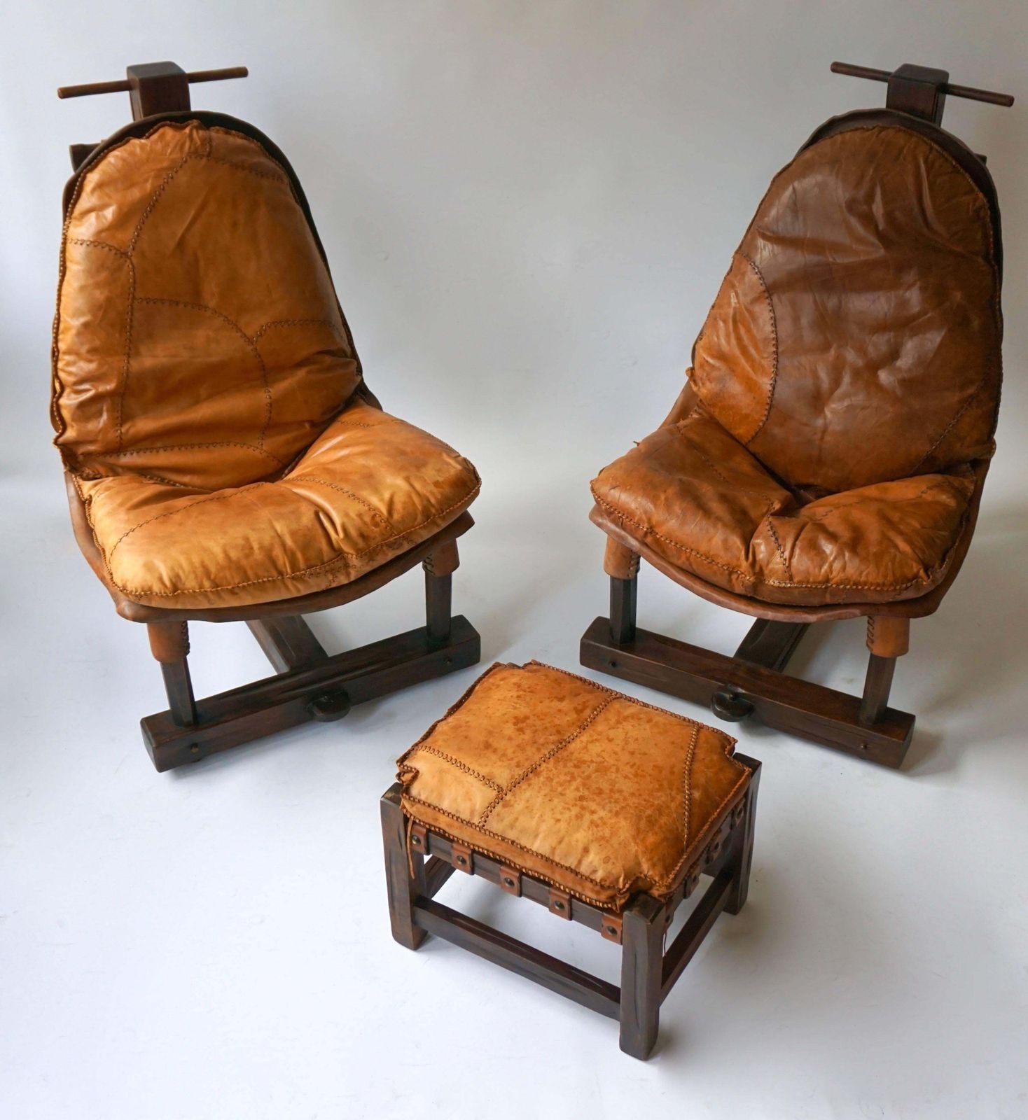 Pair Of Brazilian Brutalist Style Lounge Chairs photo furniture