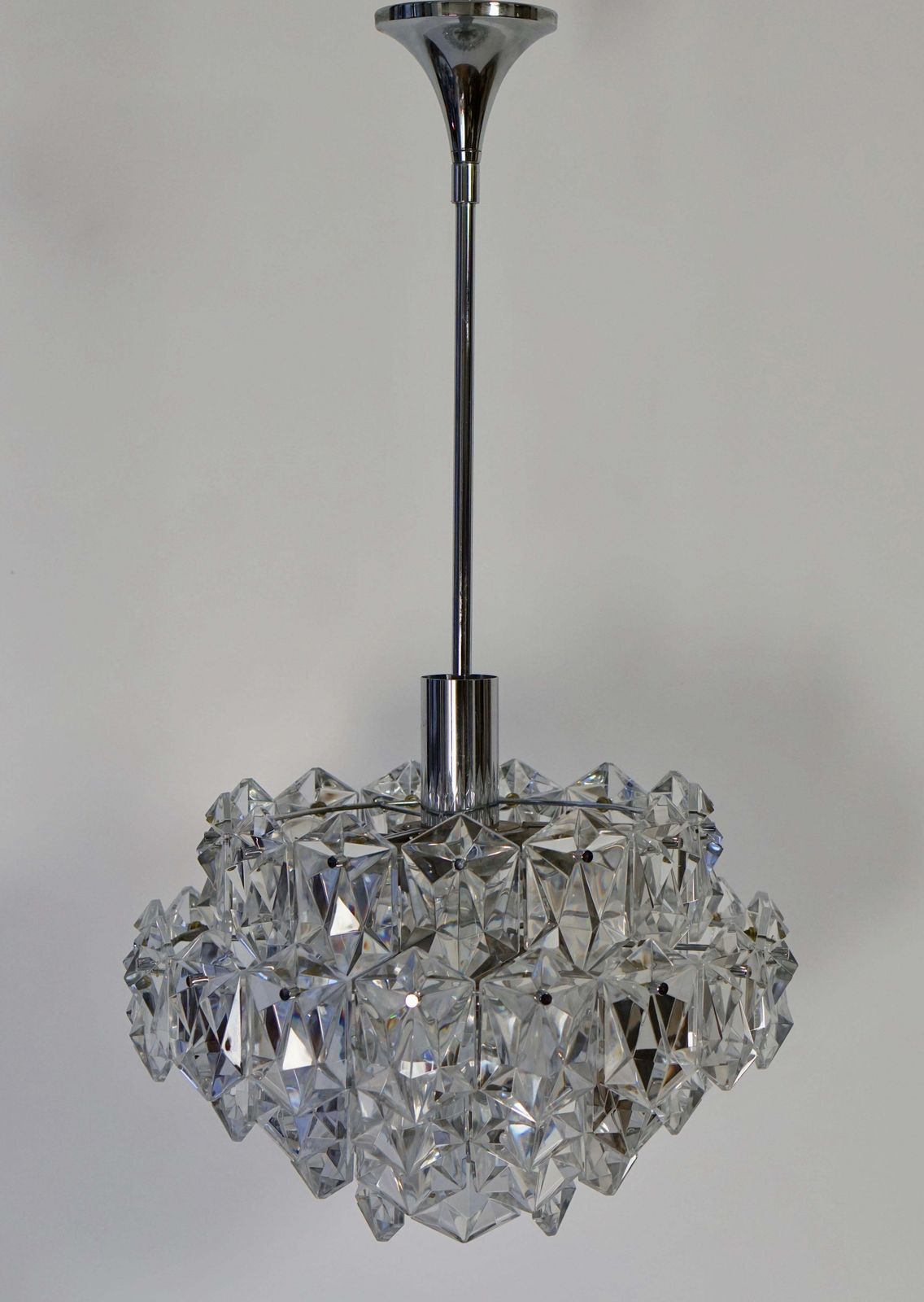 Chandelier Made Out Of Cut Crystal Glasses photo buy