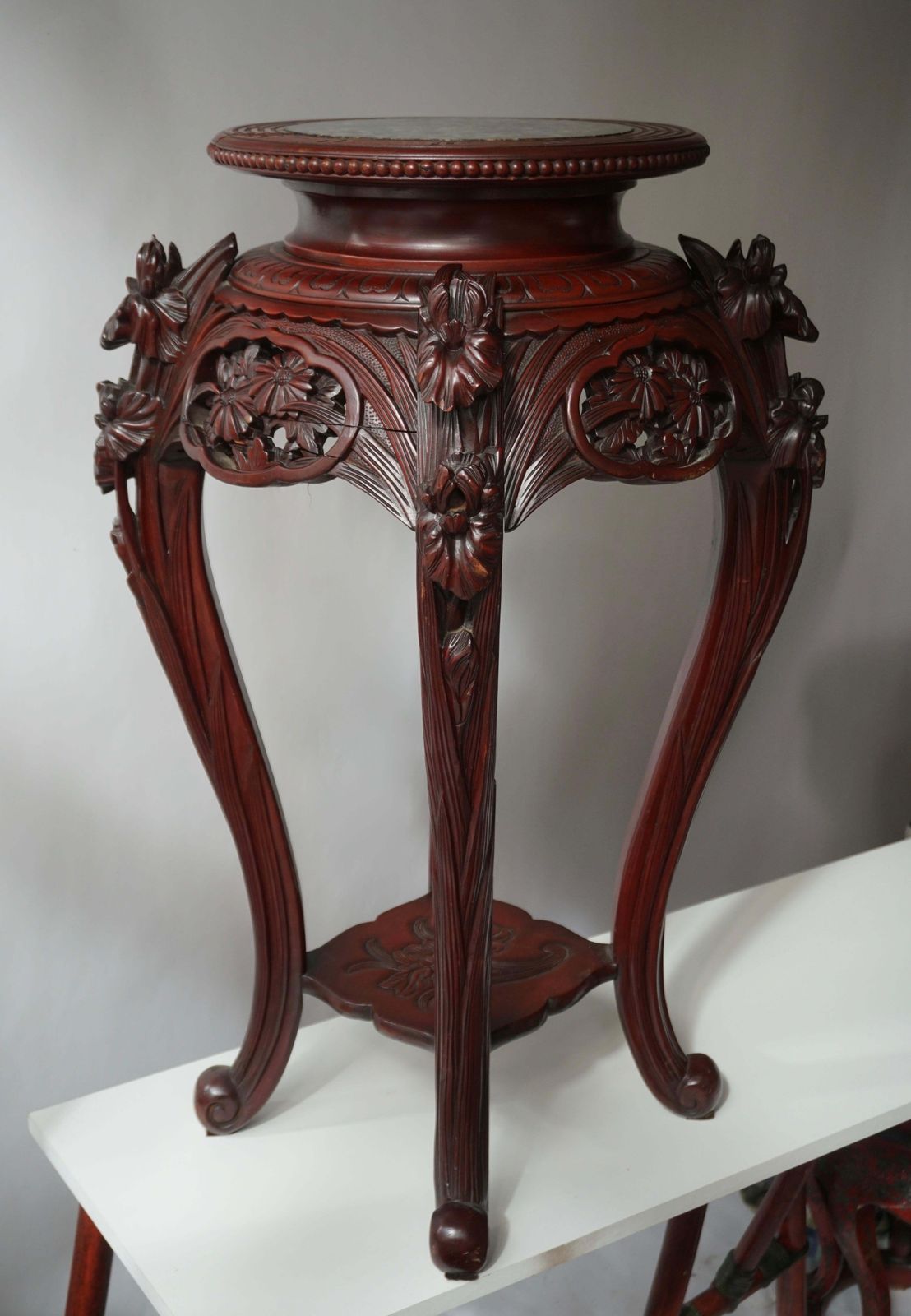 Chinese Rosewood Country House Pedestal photo 1190.0