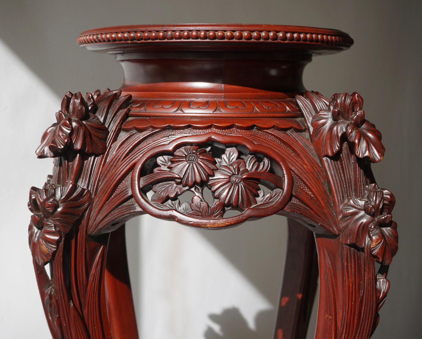 Home Decor Chinese Rosewood Country House Pedestal photo
