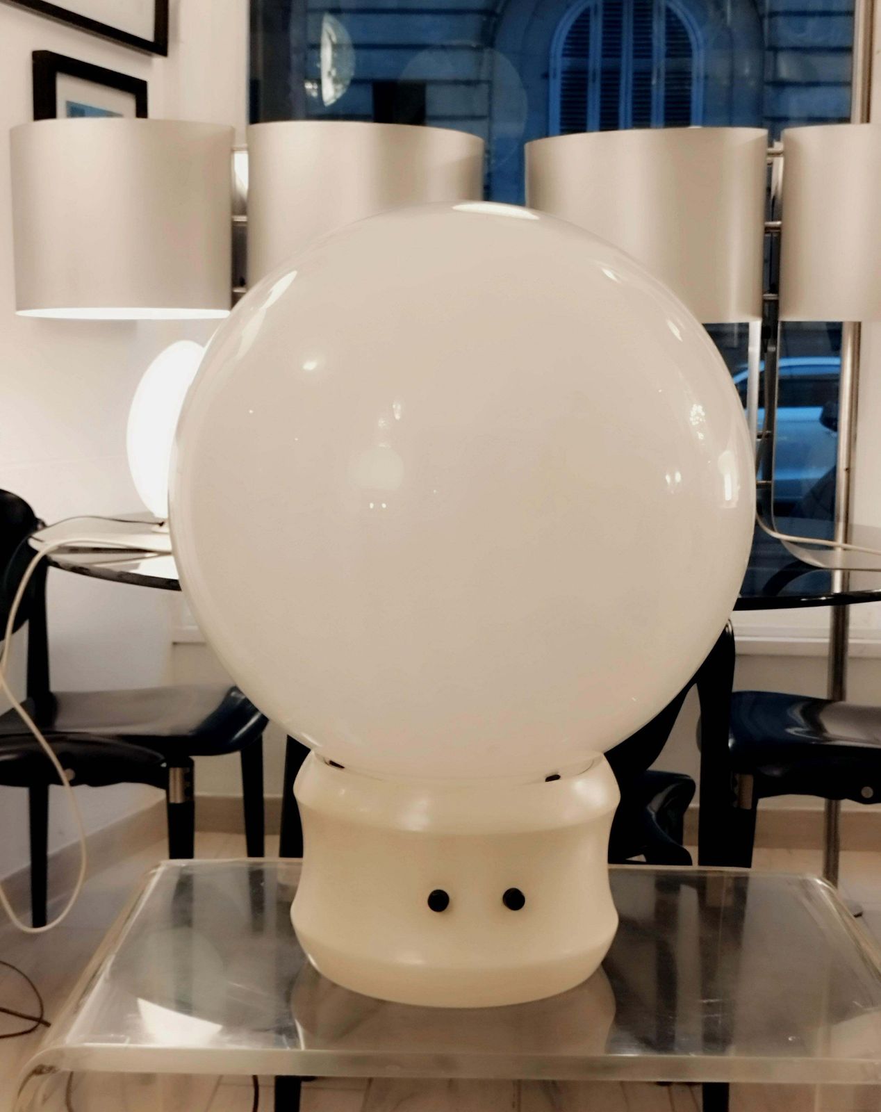 Elio Martinelli For Martinelli Luce "Sfera Gigante" Table Or Floor Lamp, 1960 photo furniture