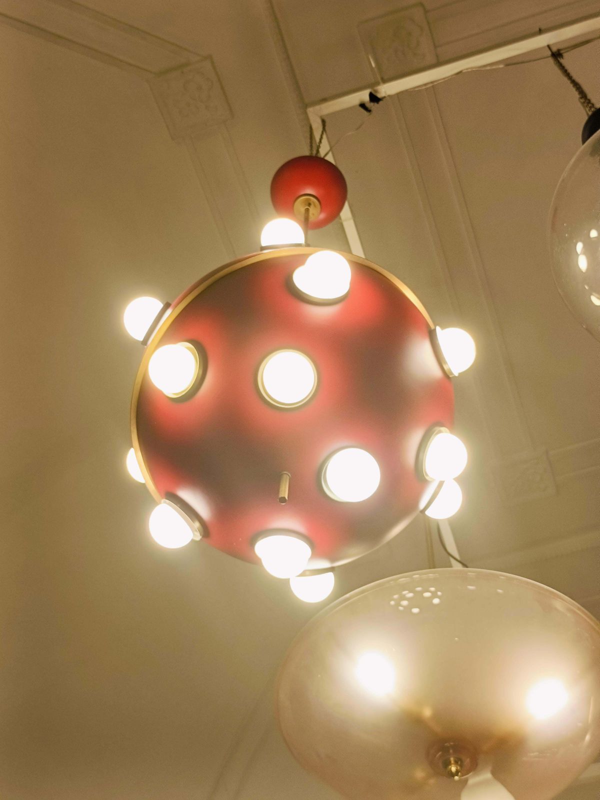 Oscar Torlasco For Lumi Chandelier Mod.553, Italy 1960s photo vintage