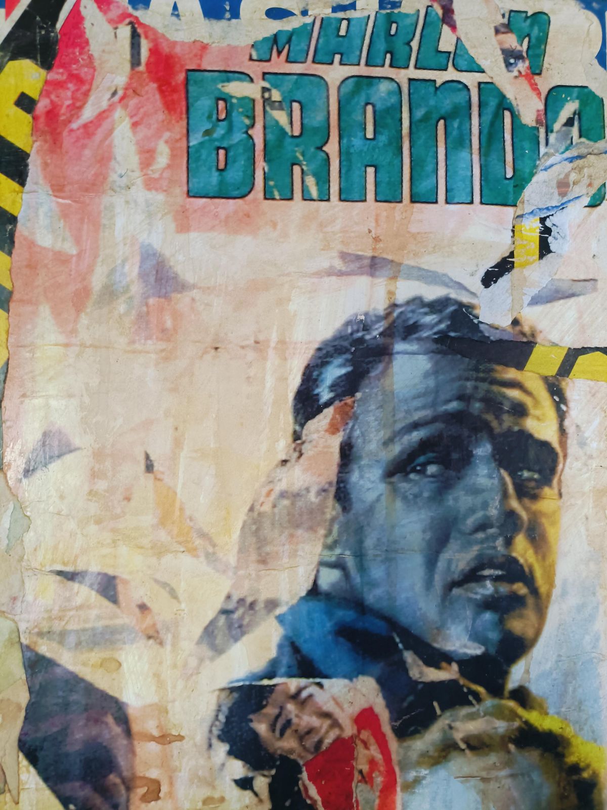 The Waterfront, Print And Decollager On Crta Tribute To Mimmo Rotella, Italy photo for sale