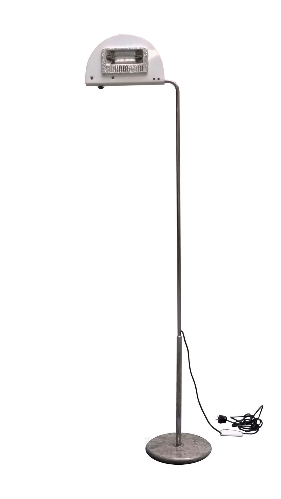 Bruno Gecchelin For Skipper "Mezzaluna" Floor Lamp White, Italy 1970s photo furniture