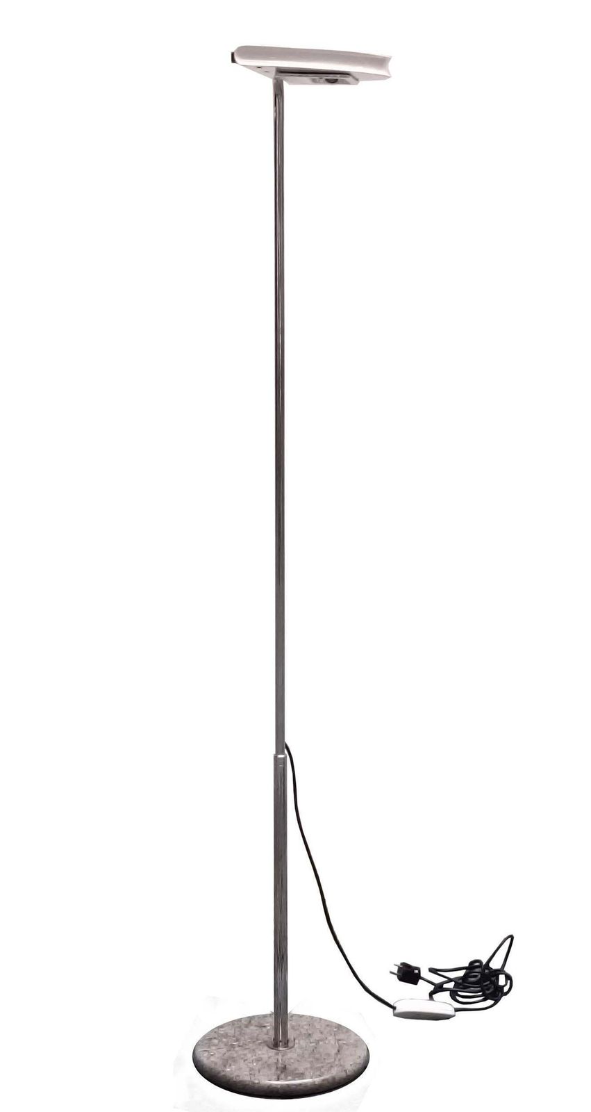 Bruno Gecchelin For Skipper "Mezzaluna" Floor Lamp White, Italy 1970s photo for sale