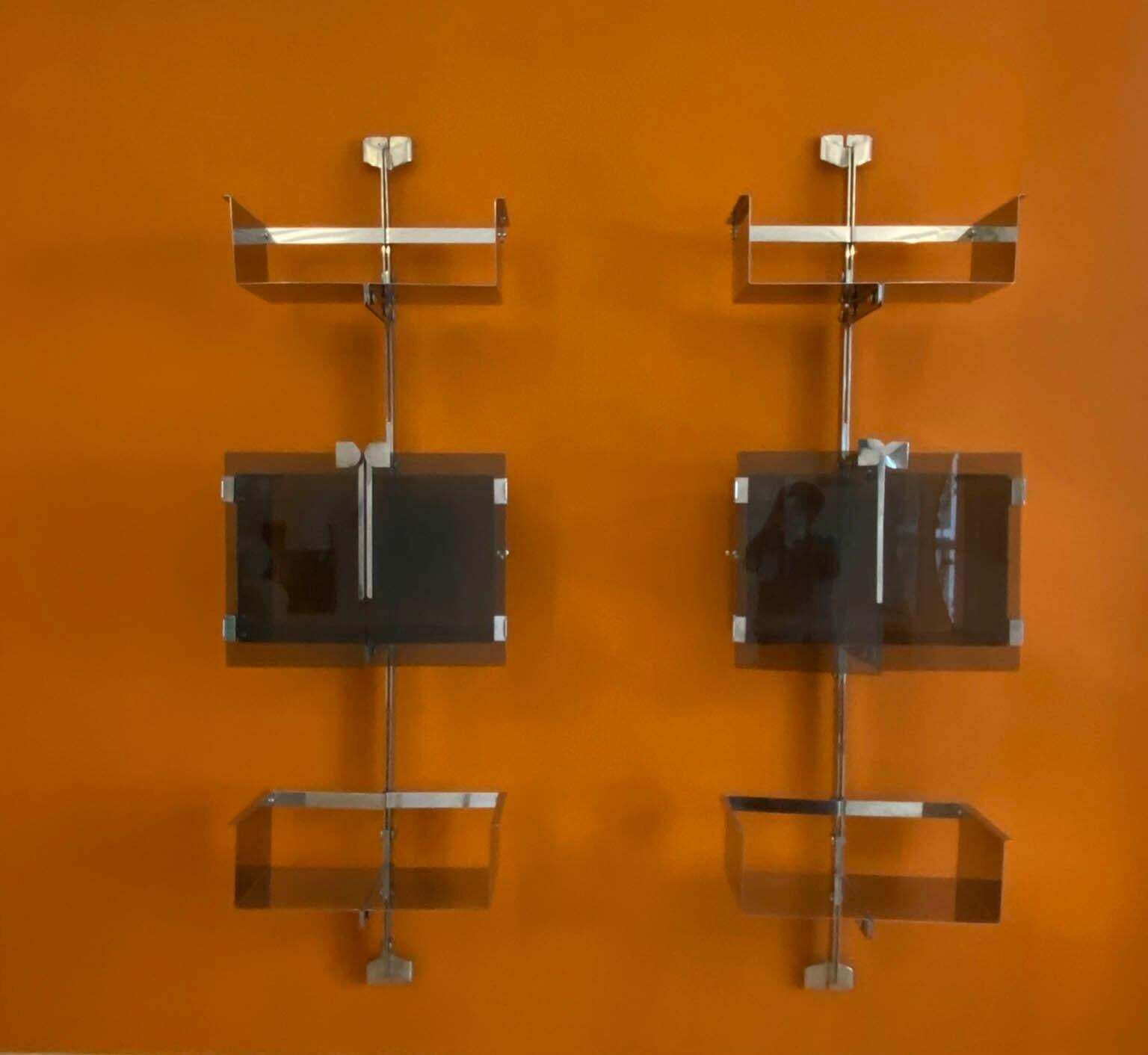 Vittorio Introini For Saporiti Pair Of Proposal P700 Wall Shelves, Italy 1969 photo furniture