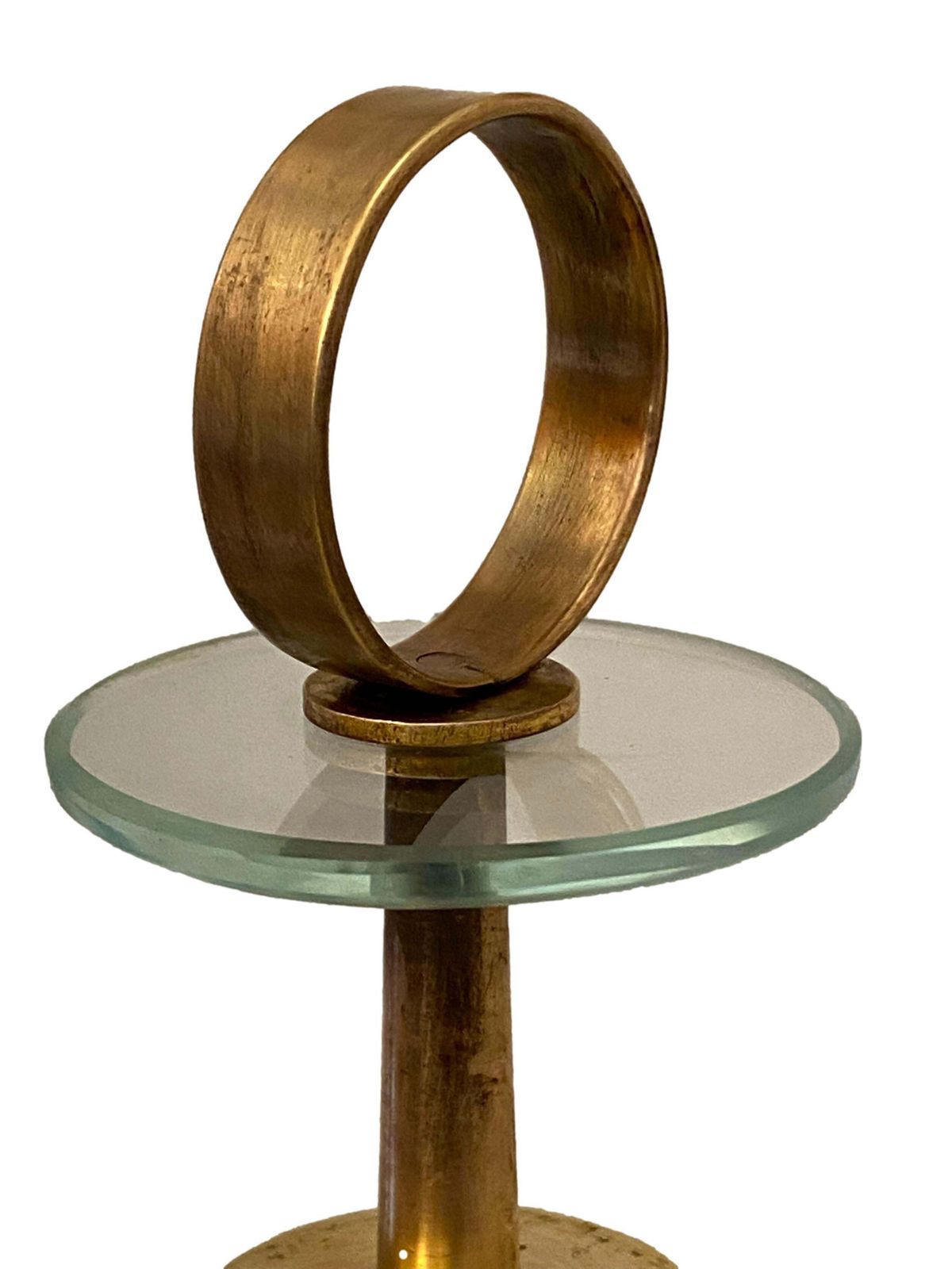 Pietro Chiesa Fontana Arte Style Brass Table Lamp, Italy, 1940s photo vinterior