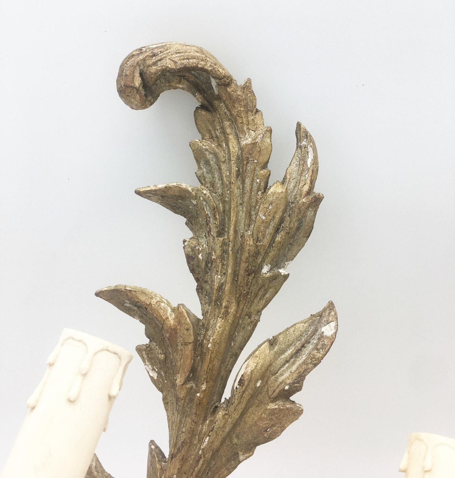 Exceptional Pair Of Italian Giltwood Wall Appliques photo 1020.0