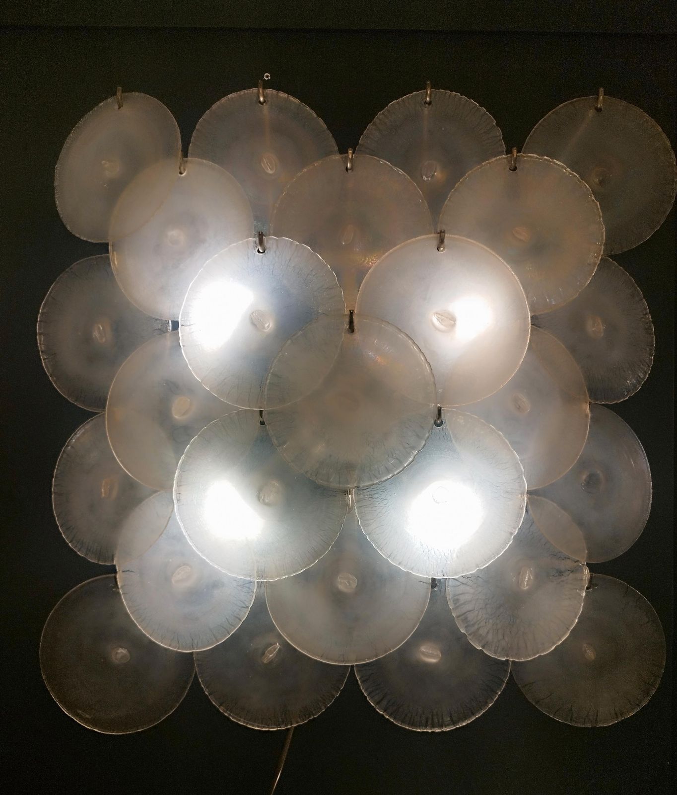 Carlo Nason For Mazzega Murano Glass Wall Lamp, Italy 1960s photo vinterior