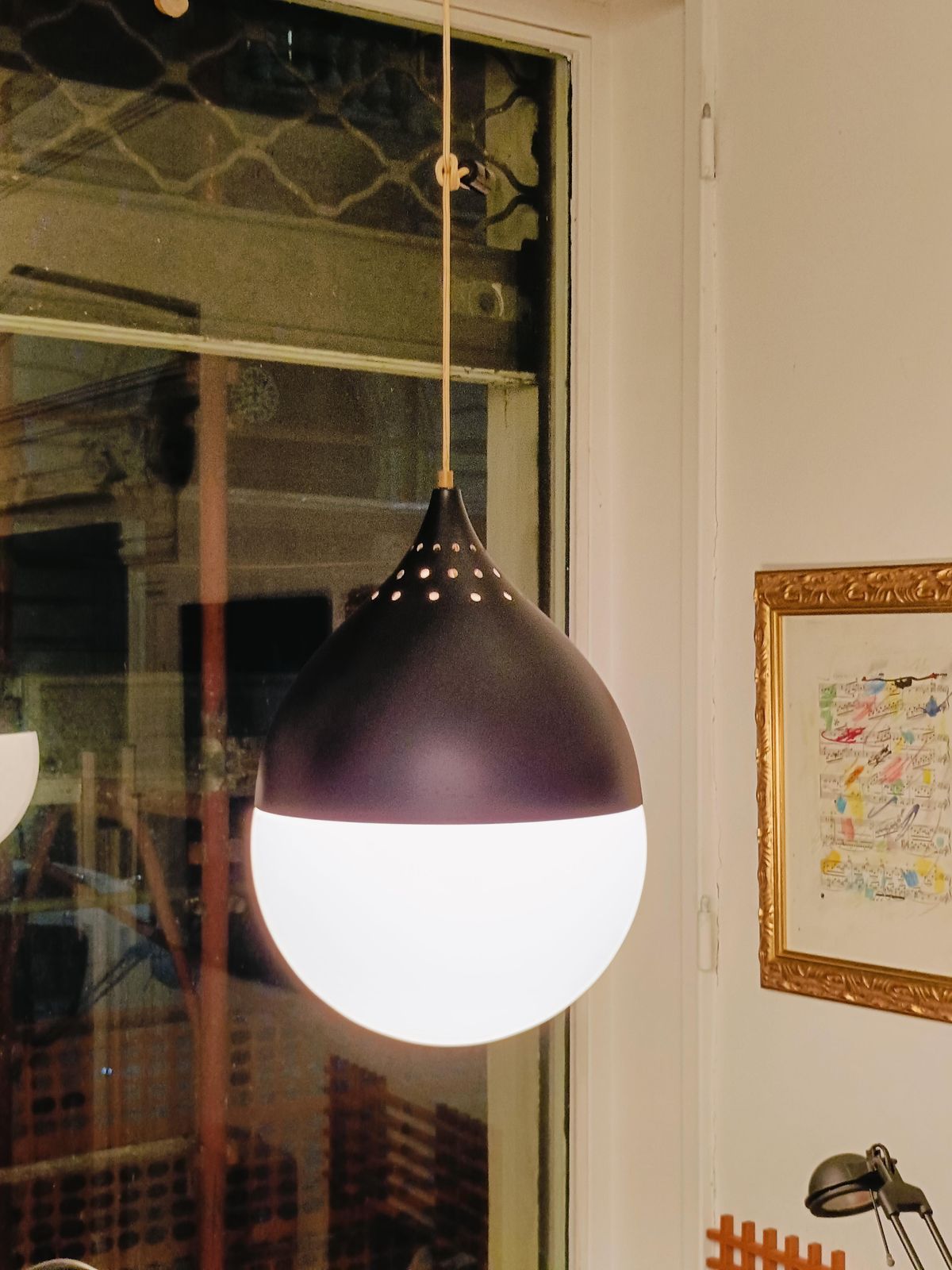 Stilnovo, Rare Suspension Lamp Mod. 622, Italy 1950s photo 5354.0