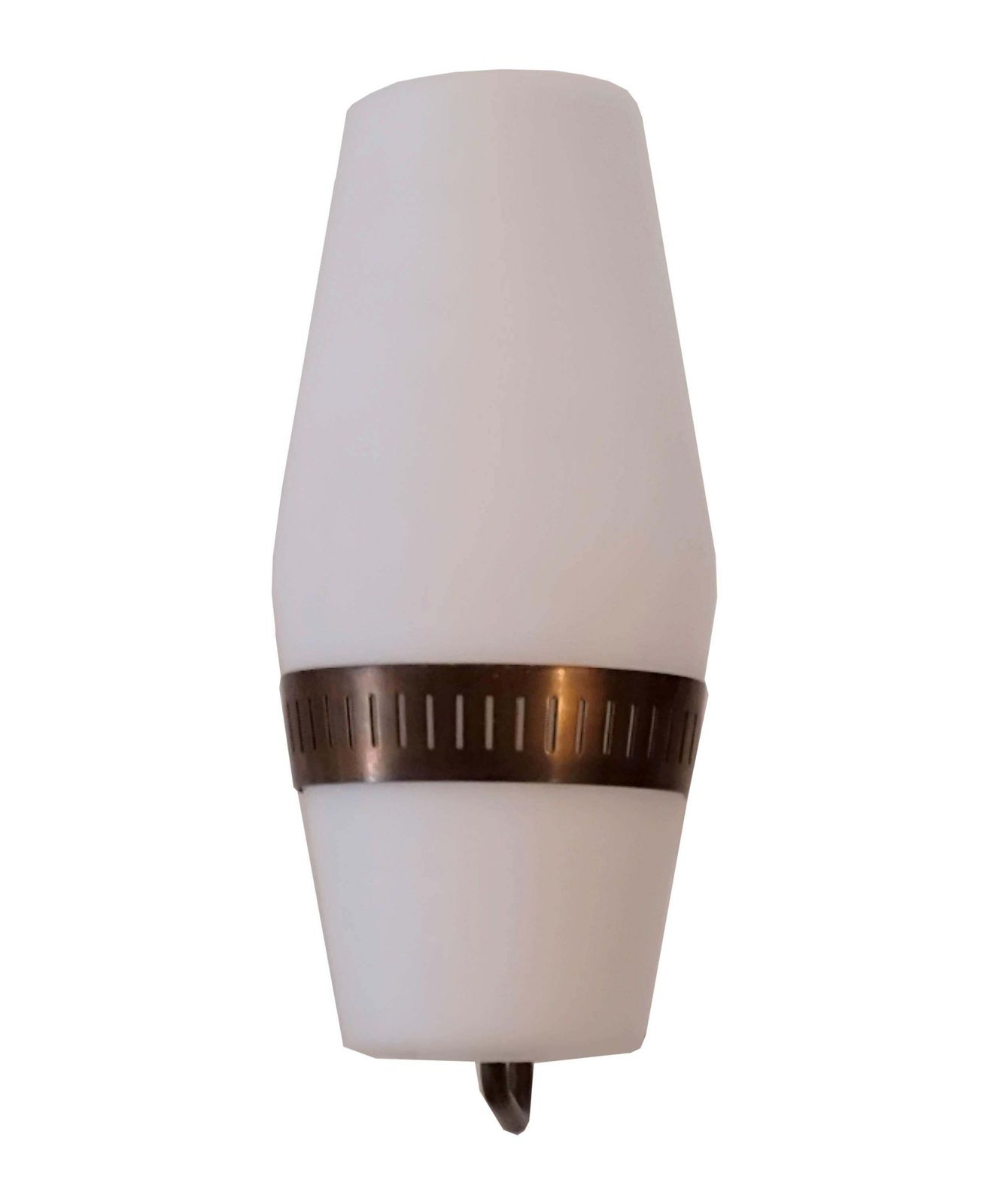 Stilnovo Model.2078 Brass And Glass Wall Lamp, Italy 1950s photo furniture