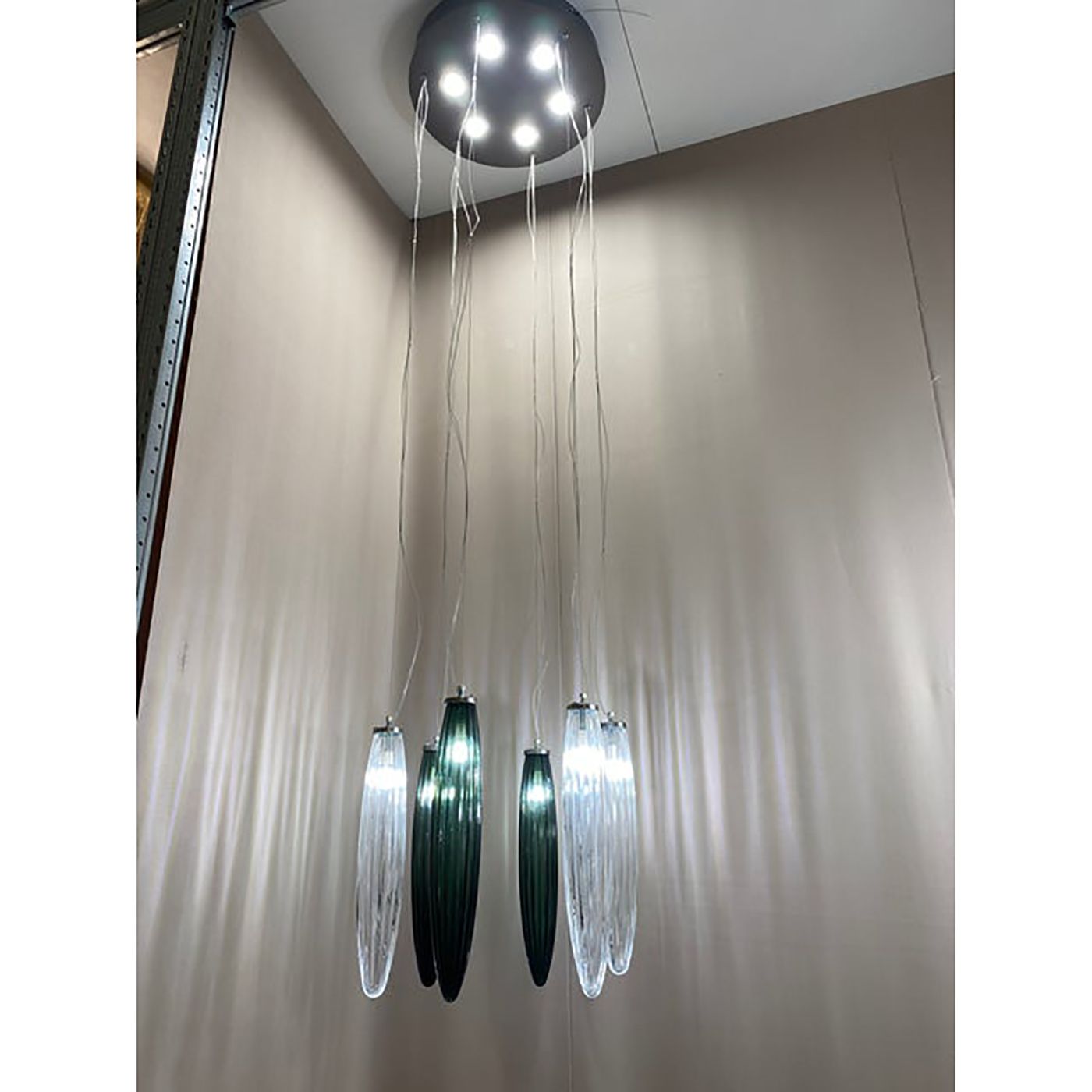Italian Murano Style Glass Sputnik Chandelier Flush Mount With Big Spheres Multicolors photo furniture