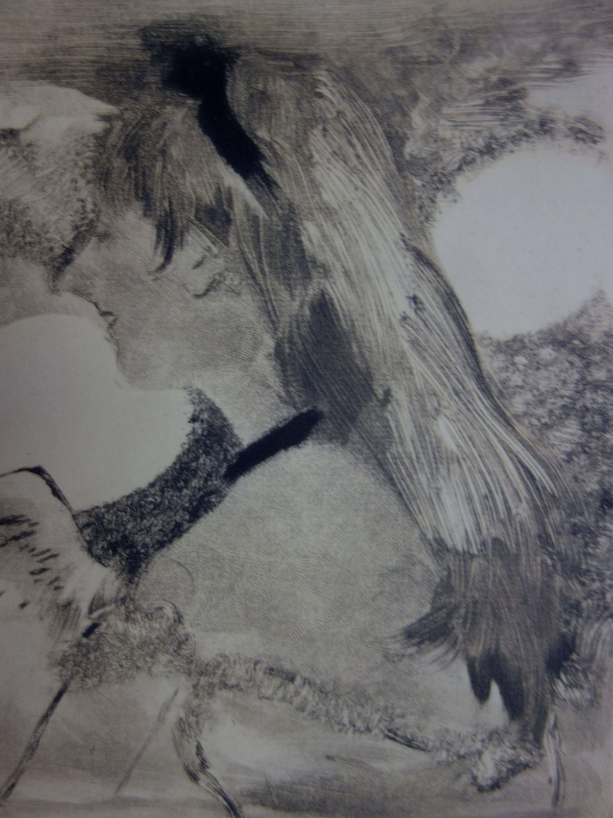 (After) Edgar Degaswhorehouse Scene : Blond Hair Girl   Original Etching1935 photo for sale