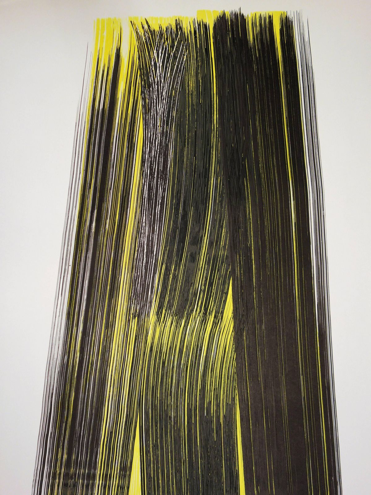 Hans Hartungolympic Games : Black And Yellow Composition   Original Lithograph1972 photo Art