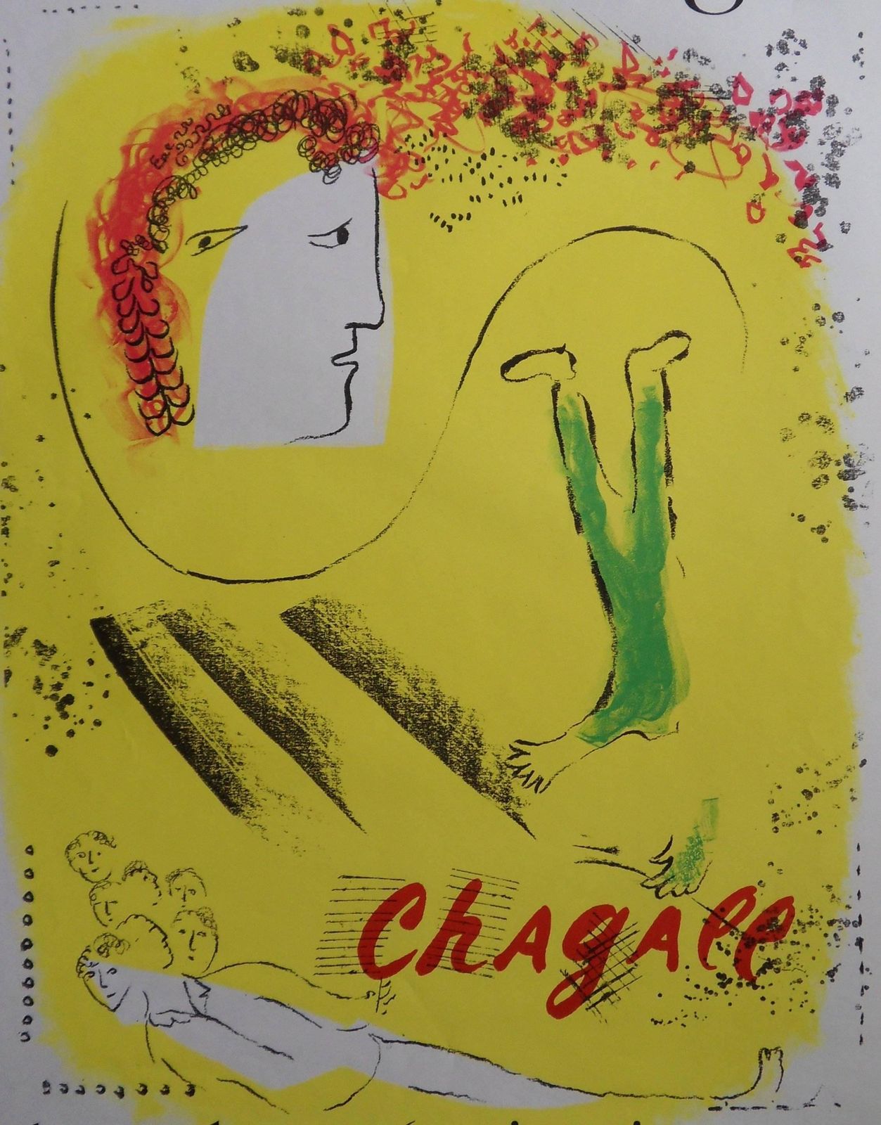 (After) Marc Chagallyellow Dream   Original Lithograph Poster   Mourlot 19691969 photo for sale