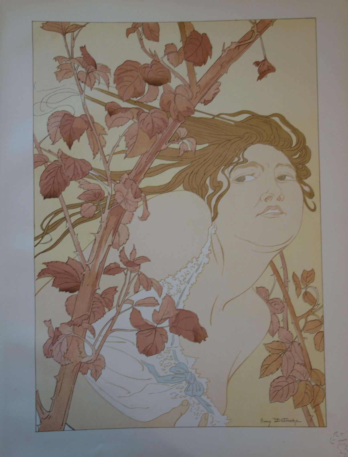 Henry Detouchein The Brambles   Original Lithograph   18971897