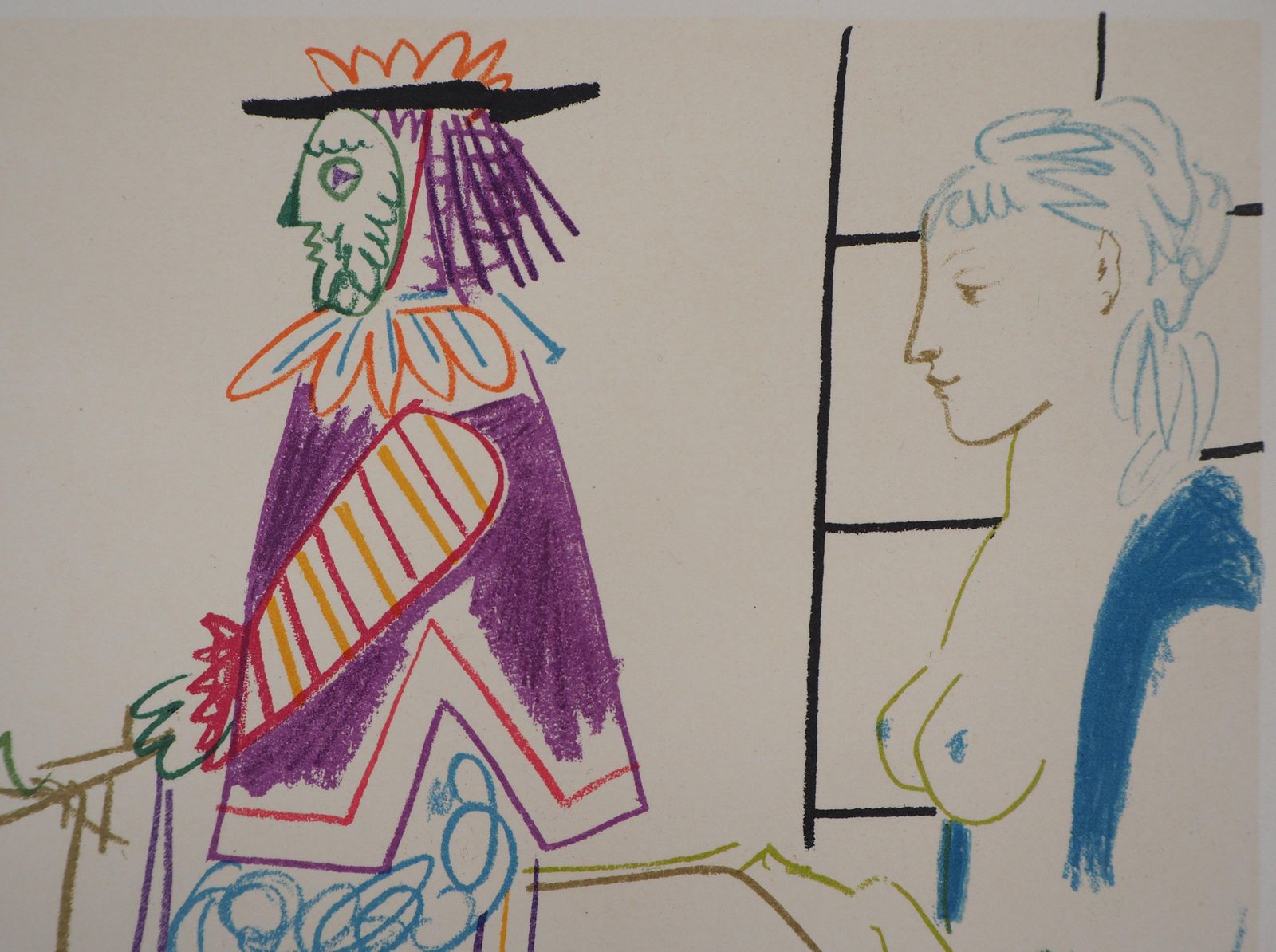(After) Pablo Picassothe Parade   Lithograph On Wove Paper   Verve, Mourlot 1954 photo 680.0