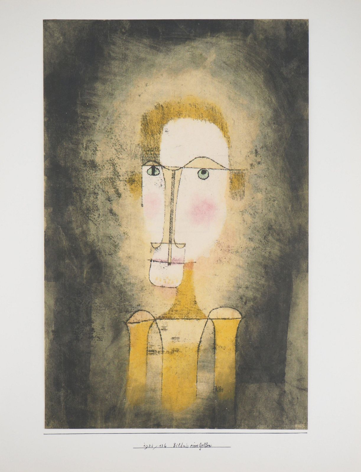 Portrait In Yellow   Lithograph And Stencil1964 photo Art