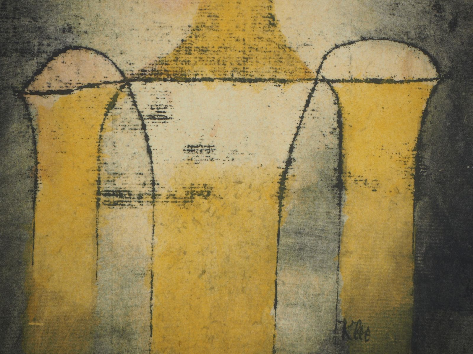 Portrait In Yellow   Lithograph And Stencil1964 photo 680.0