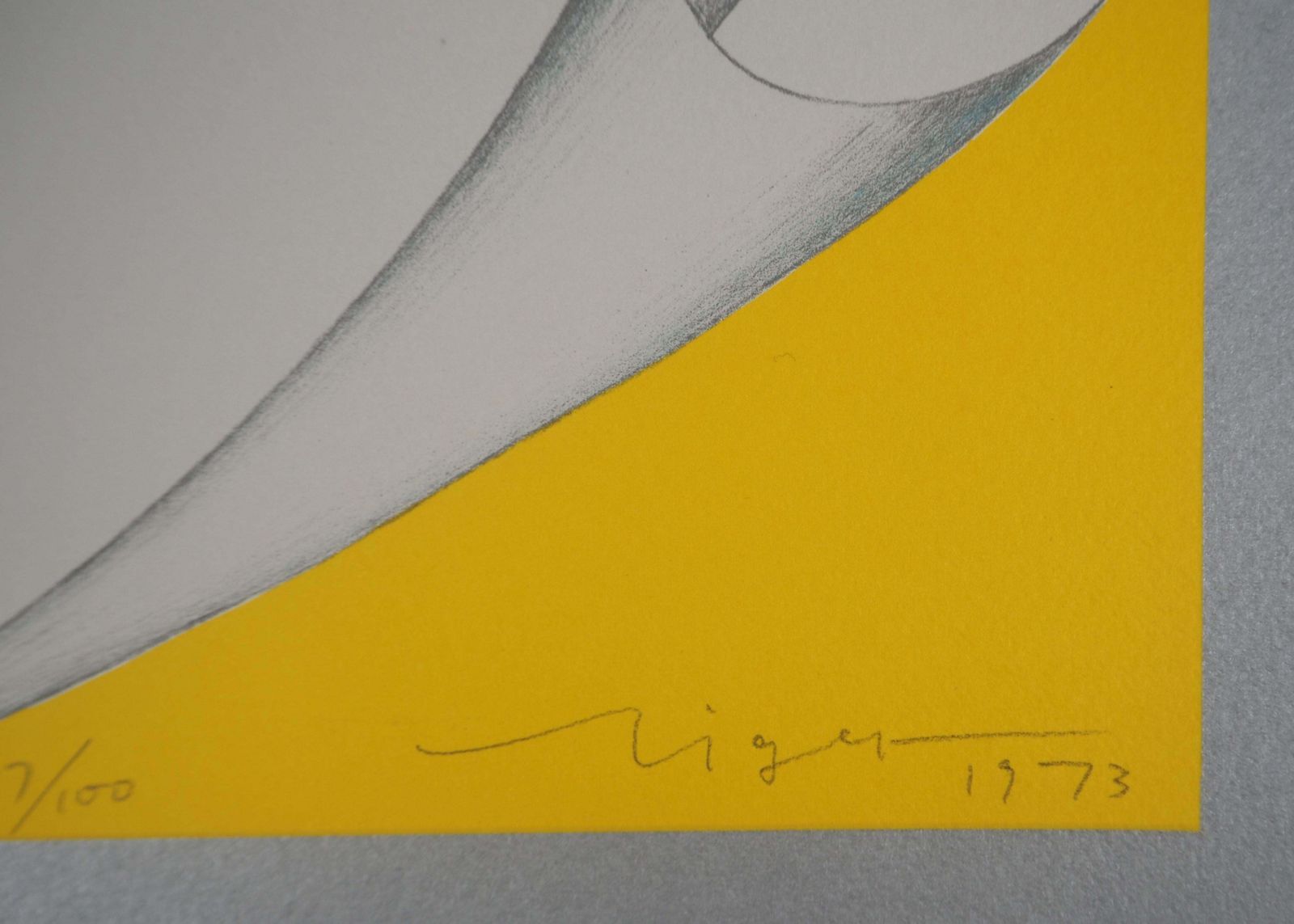 Tiger Tateishimoon Landscape   Original Lithograph, Handsigned And Numbered /1001973 photo vinterior