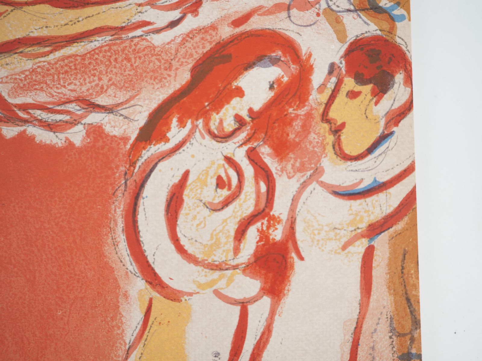 Marc Chagallthe Bible : Adam And Eve Banished From Paradise   Original Lithograph1960 photo Art
