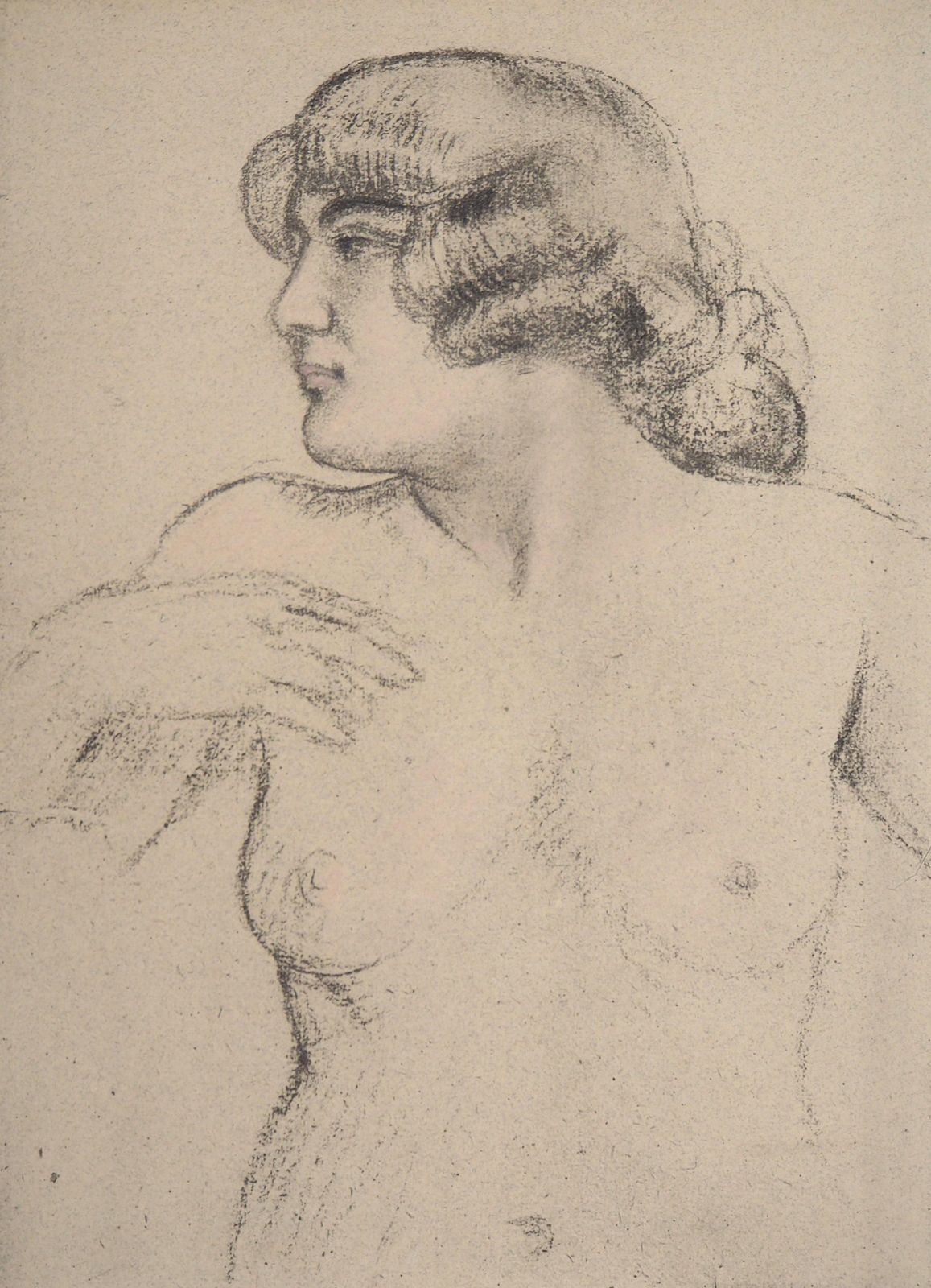 Maurice Denisportrait Of A Model   Original Lithograph1918