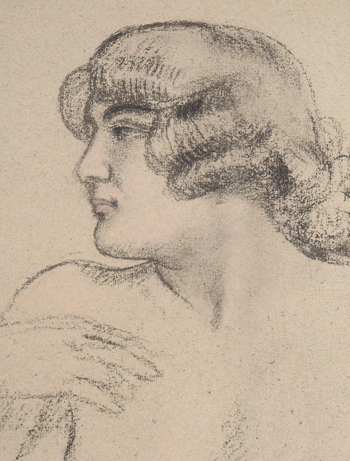 Maurice Denisportrait Of A Model   Original Lithograph1918 photo for sale
