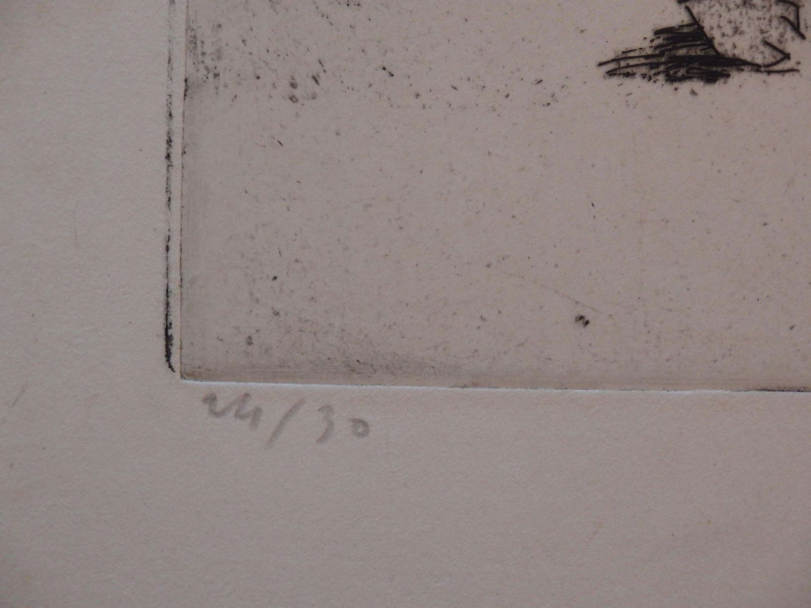 Jacques Villonyoung Girl With The Cats   Original Handsigned Etching   30 Copies1907 photo for sale