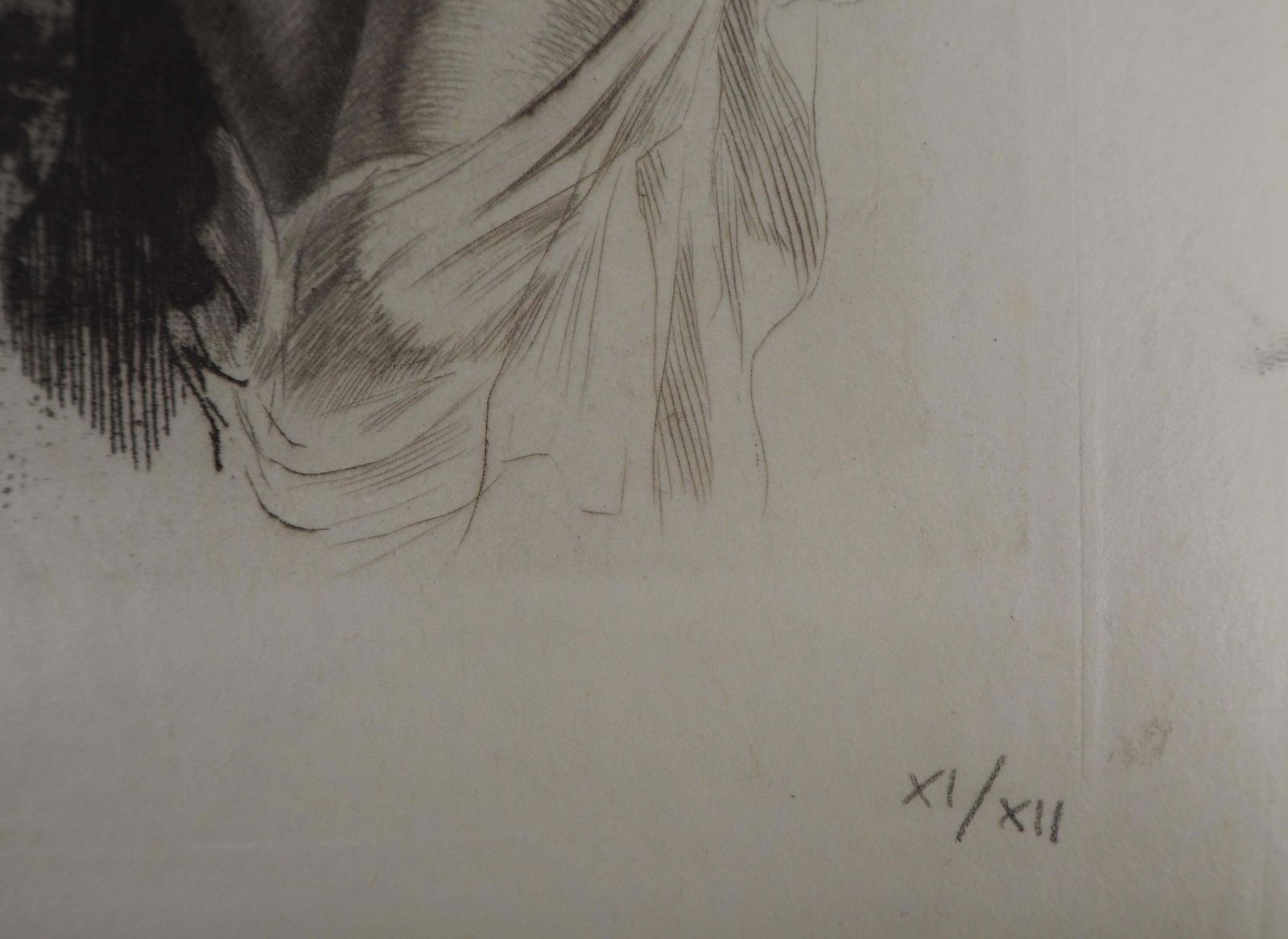 Almery Lobel Richeyoung Lady In A Garden   Original Etching Handsigned photo buy