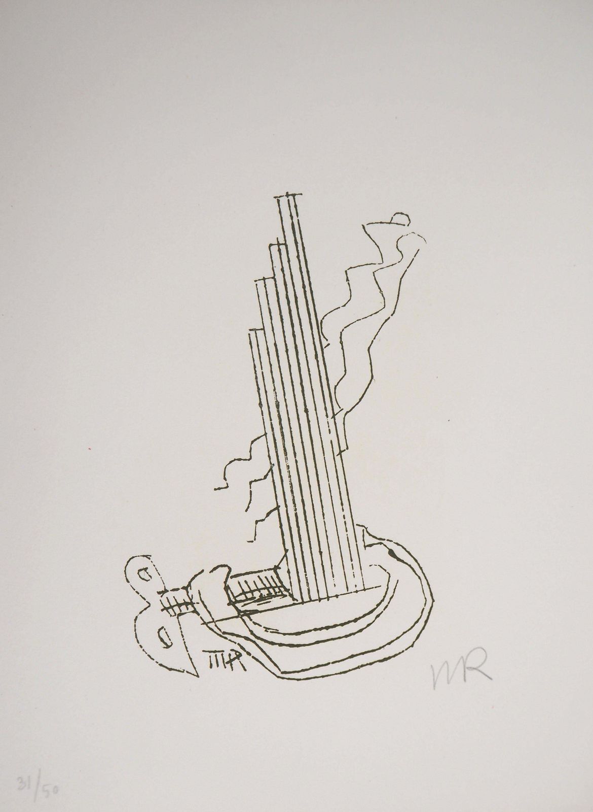 Man Raysurrealist Machine, Fausta, 1969   Original Handsigned Etching1969