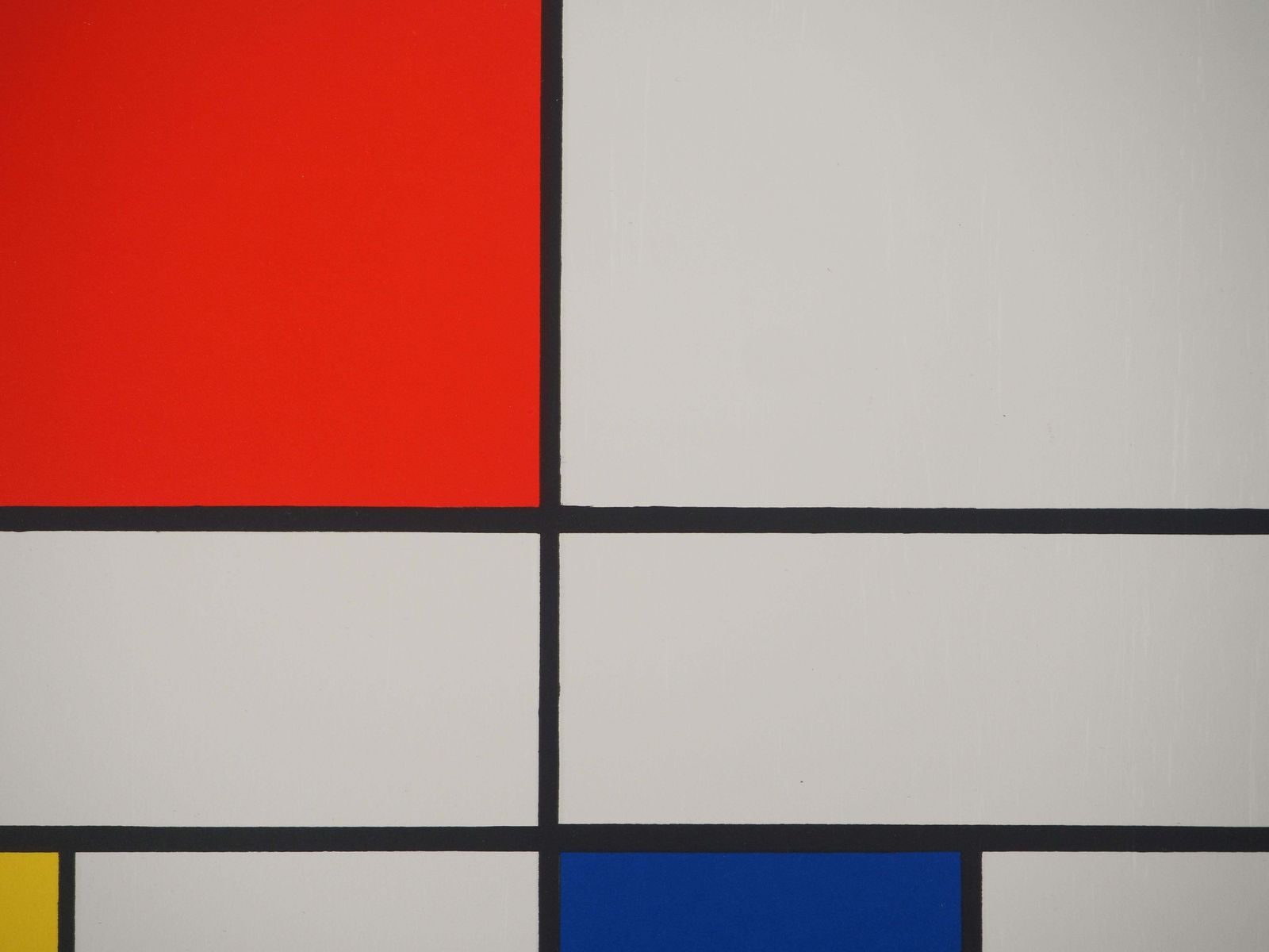 Composition C N°III In Red, Blue And Yellow   Lithograph photo buy