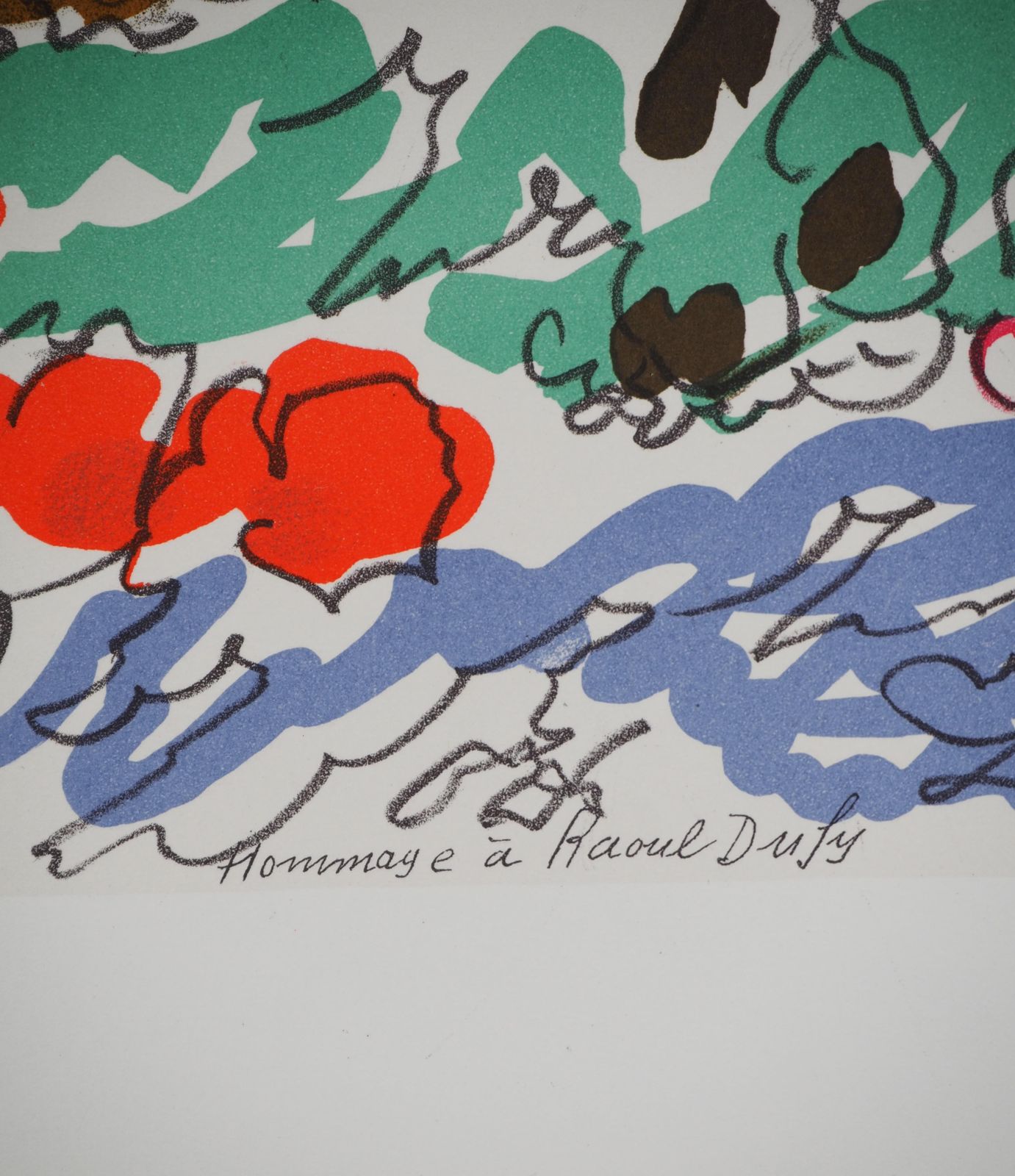 Charles Lapicquefrench Riviera ; View Of Marseille   Original Lithograph (Mourlot)1965 photo Art