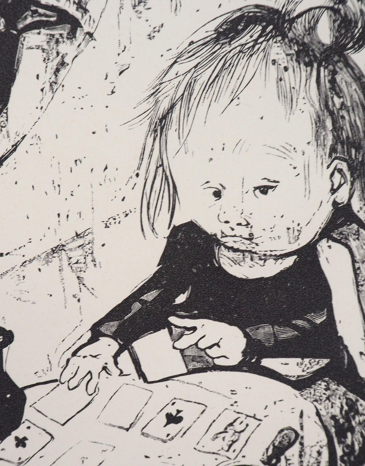 Léonard Tsuguharu Foujitathe Fortune Teller   Original Woodcut (Buisson #60.109)1960 photo Art