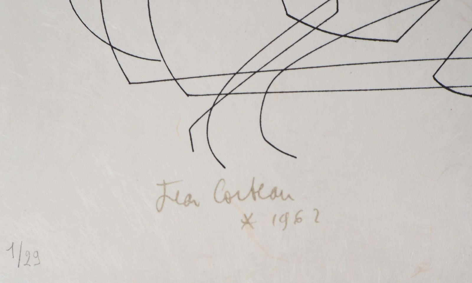 Jean Cocteaujean Cocteau & Raymond Moretti: Birth Of Venus   Original Handsigned Lithograph1973 photo furniture
