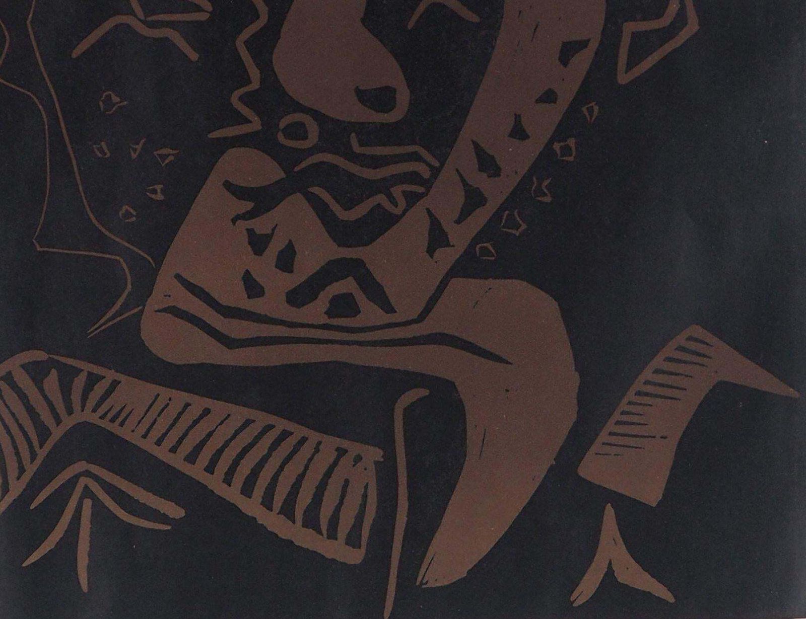Histrion Head (Picasso And Theater)   Linocut, 1965 (Ref. Czwiklitzer #22)1965 photo vinterior