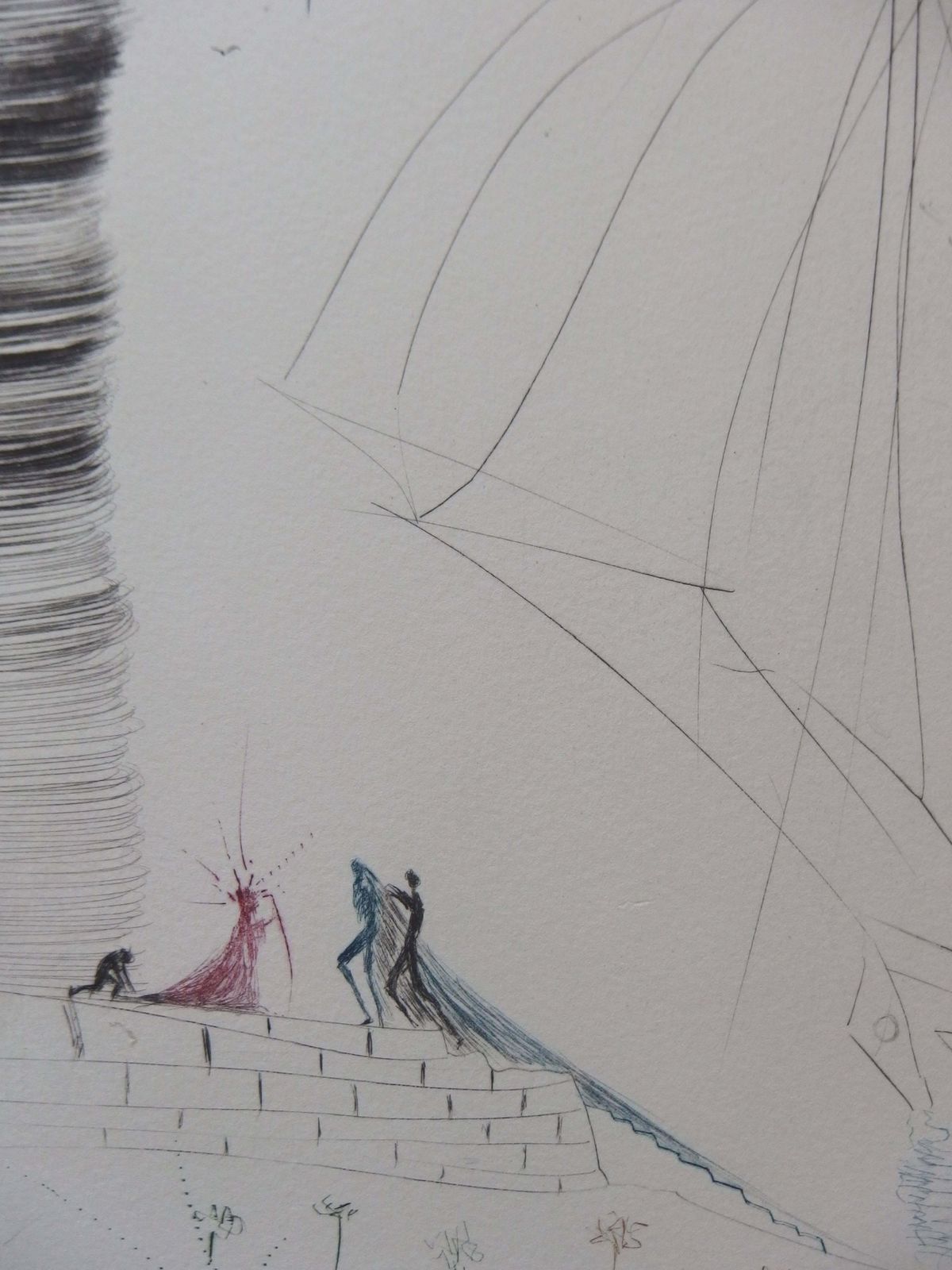 L'arrivée D'iseult ("The Arrival Of Iseult"), Original Etching, Handsigned1970 photo for sale