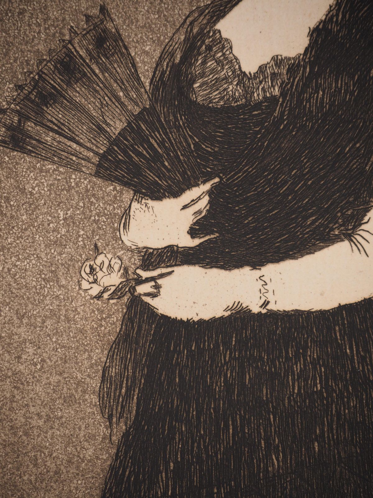 édouard Manetwoman With Mantilla   Original Etching (Guerin #51 Fisher #46)1869 photo 1360.0