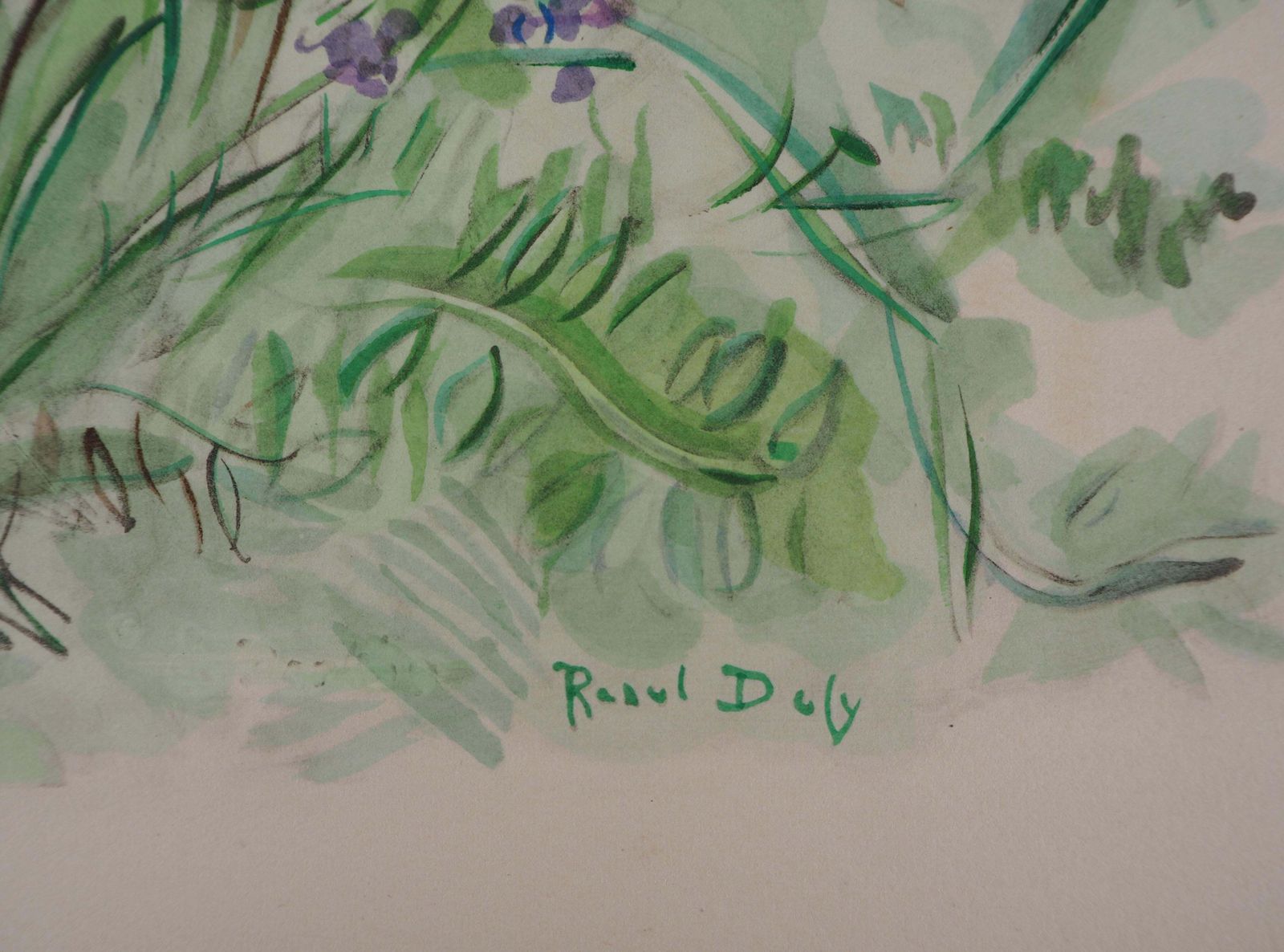 Raoul Dufysummer Garden : A Bunch Of Flowers   Original Lithograph1953 photo for sale