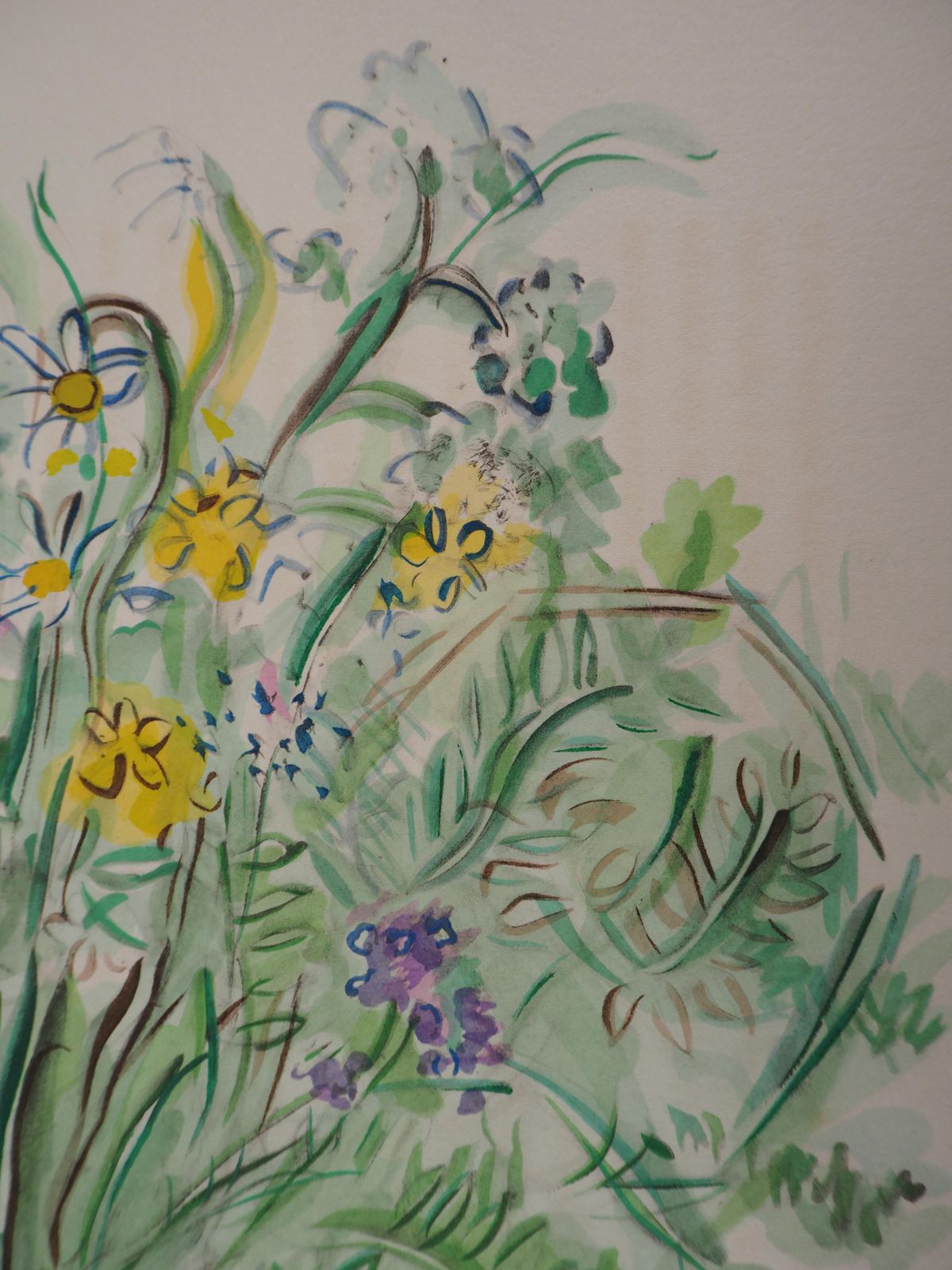Raoul Dufysummer Garden : A Bunch Of Flowers   Original Lithograph1953 photo 425.0
