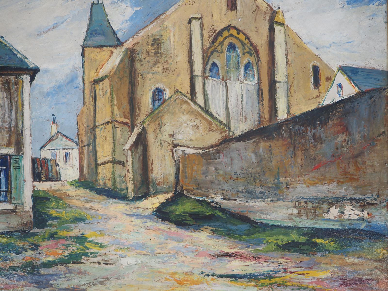 élisée Macletnormandy : The Old Roman Church   Original Oil On Panel   Signed (Cottel #217) photo 4249.0