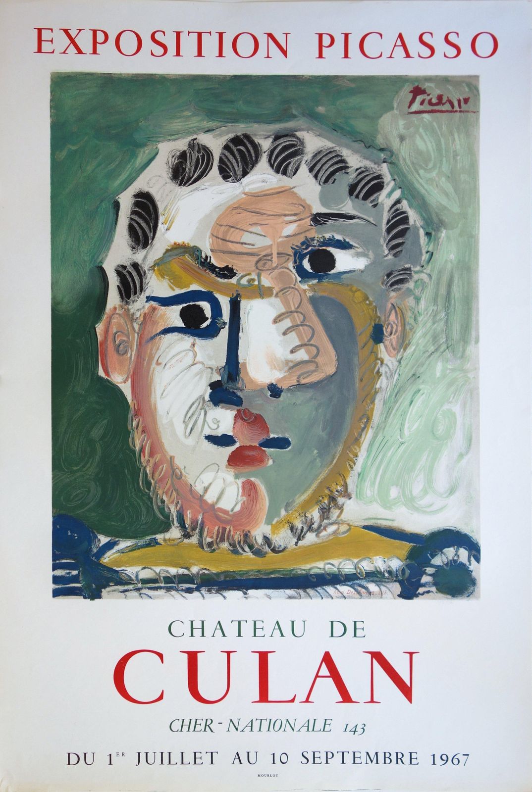 (After) Pablo Picassoman With A Beard   Vintage Lithograph Poster   Mourlot / Czwiklitzer #3081971