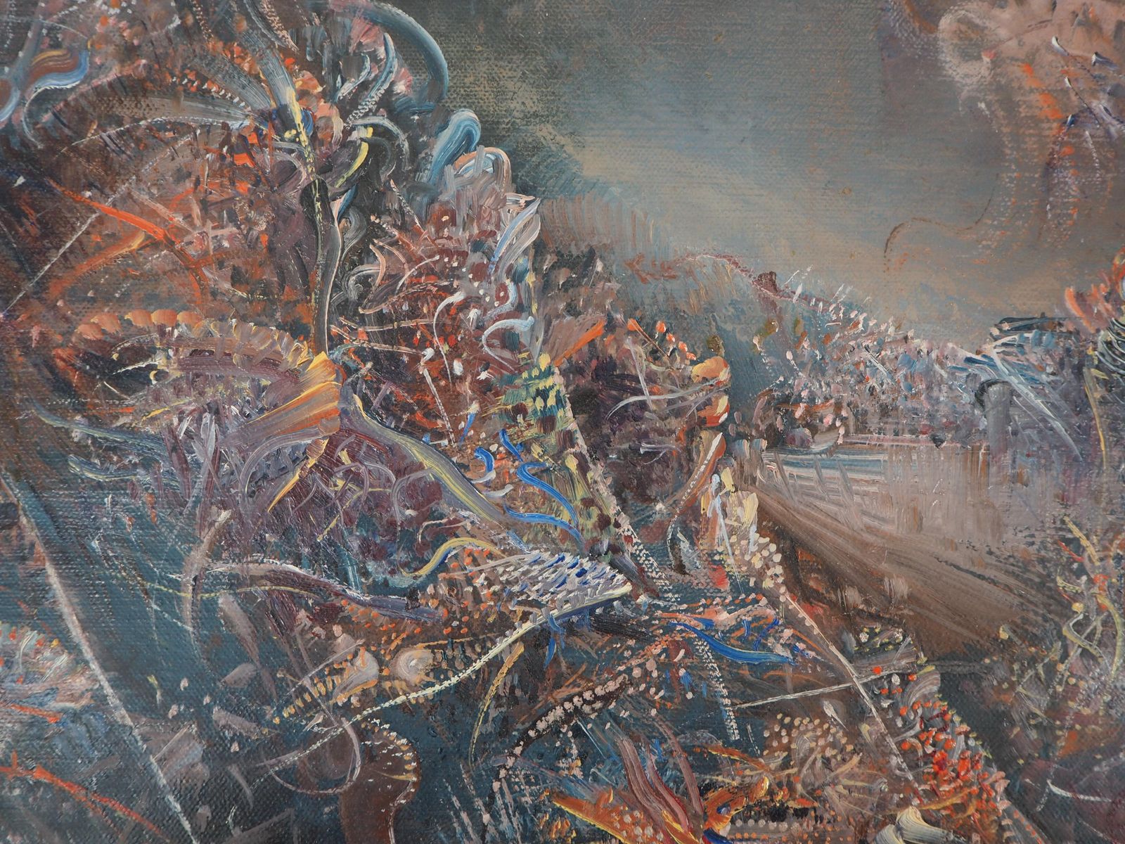 Marc Jansonsurrealist Landscape   Original Oil On Canvas, Handsigned photo 850.0